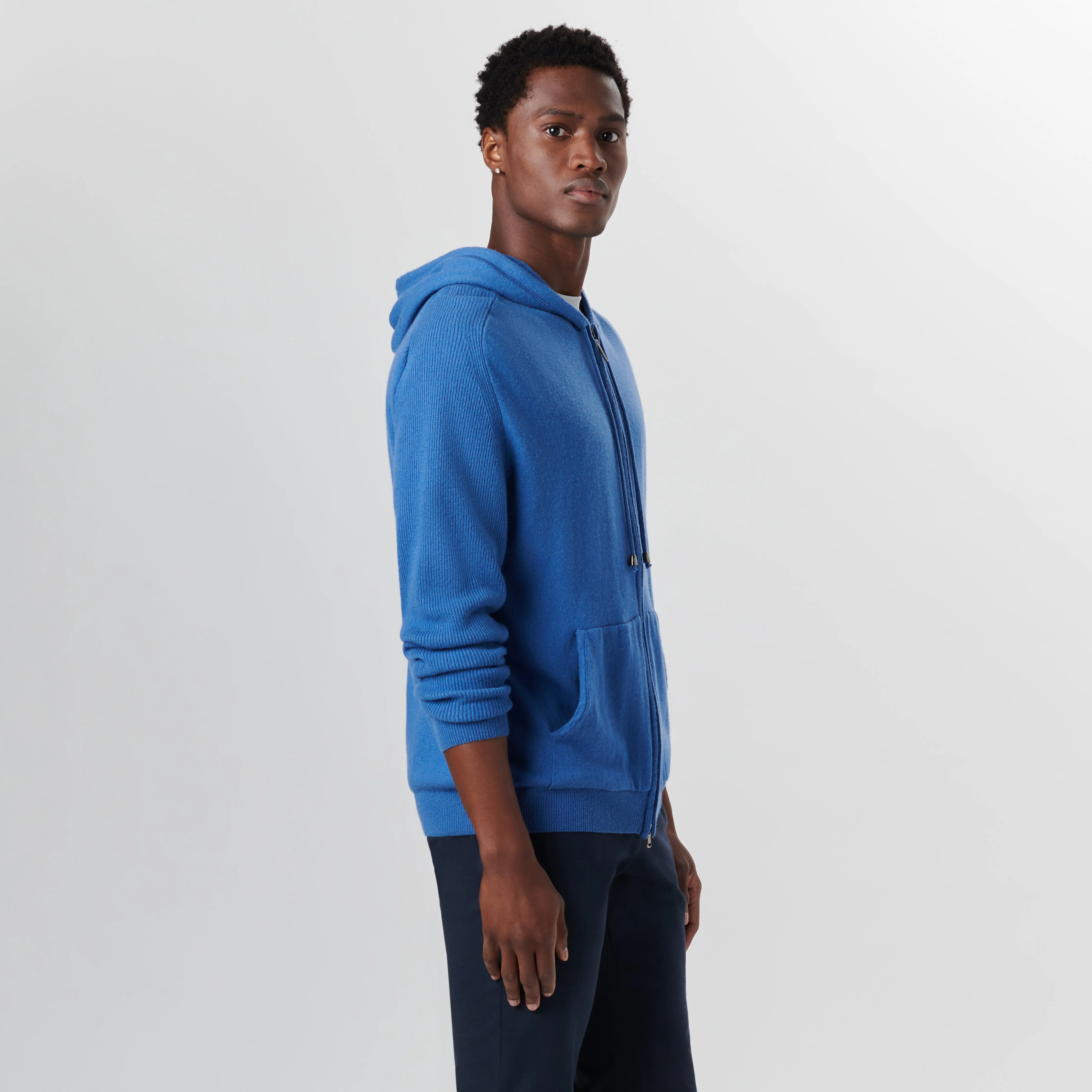 Full Zip Sweater With Hood sold by Bugatchi product image thumbnail 3