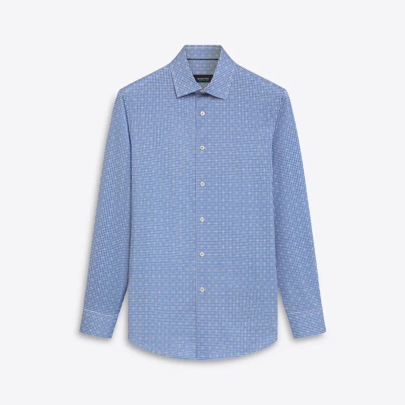 JAMES Pin Check OoohCotton Shirt sold by Bugatchi