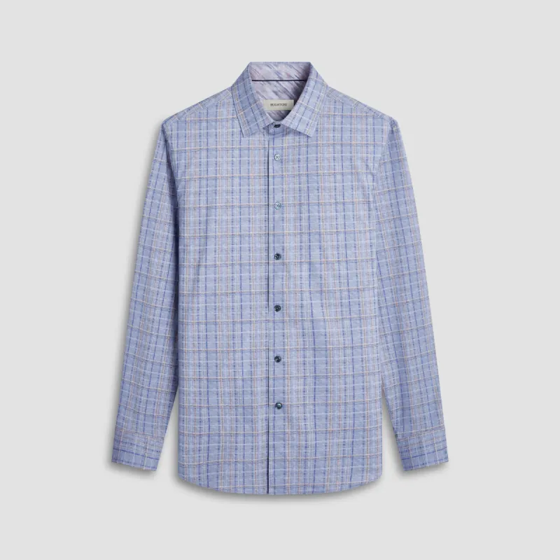 Jimmy Double Sided Plaid/Abstract OoohCotton Shirt sold by Bugatchi