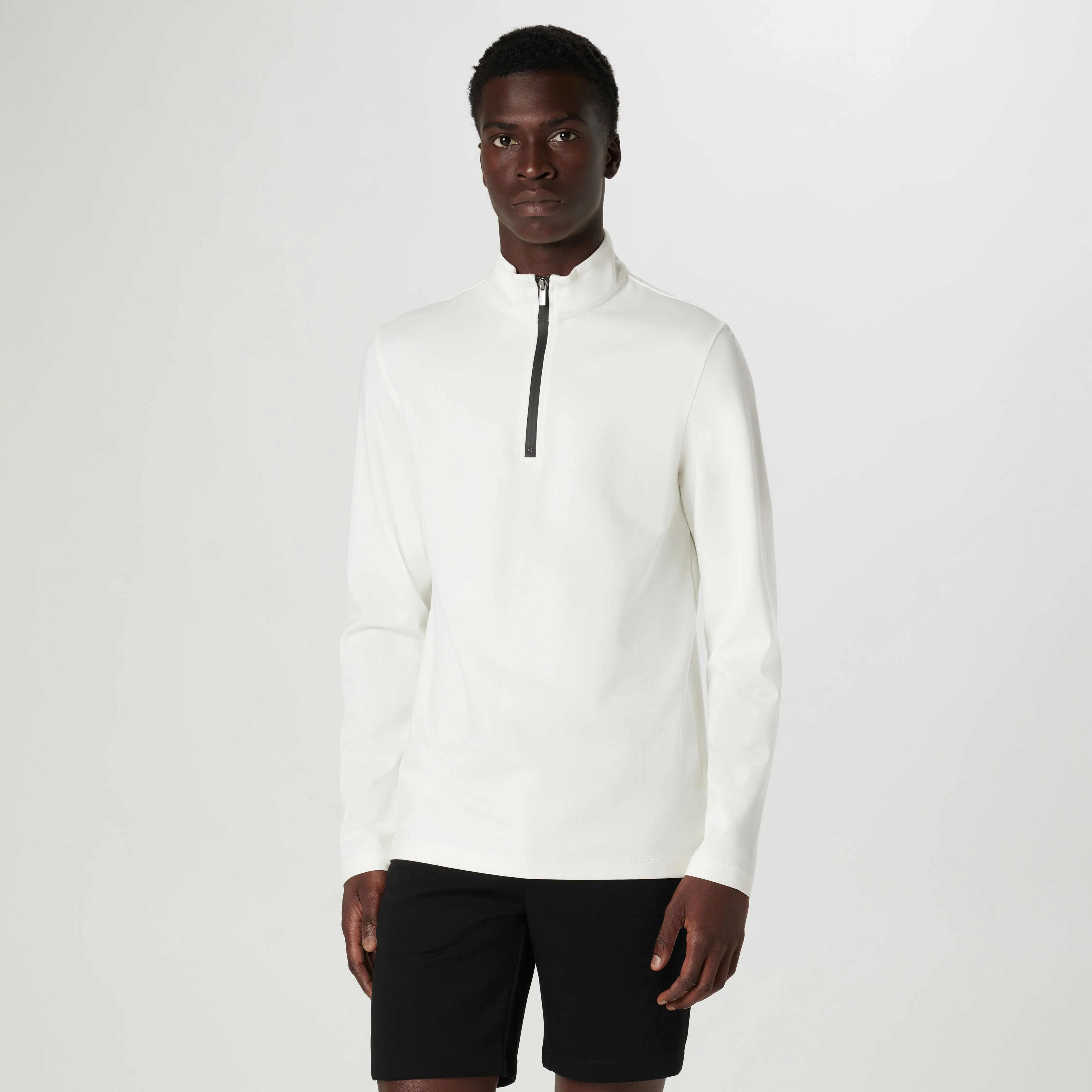 Performance Quarter Zip Pull Over sold by Bugatchi product image thumbnail 2