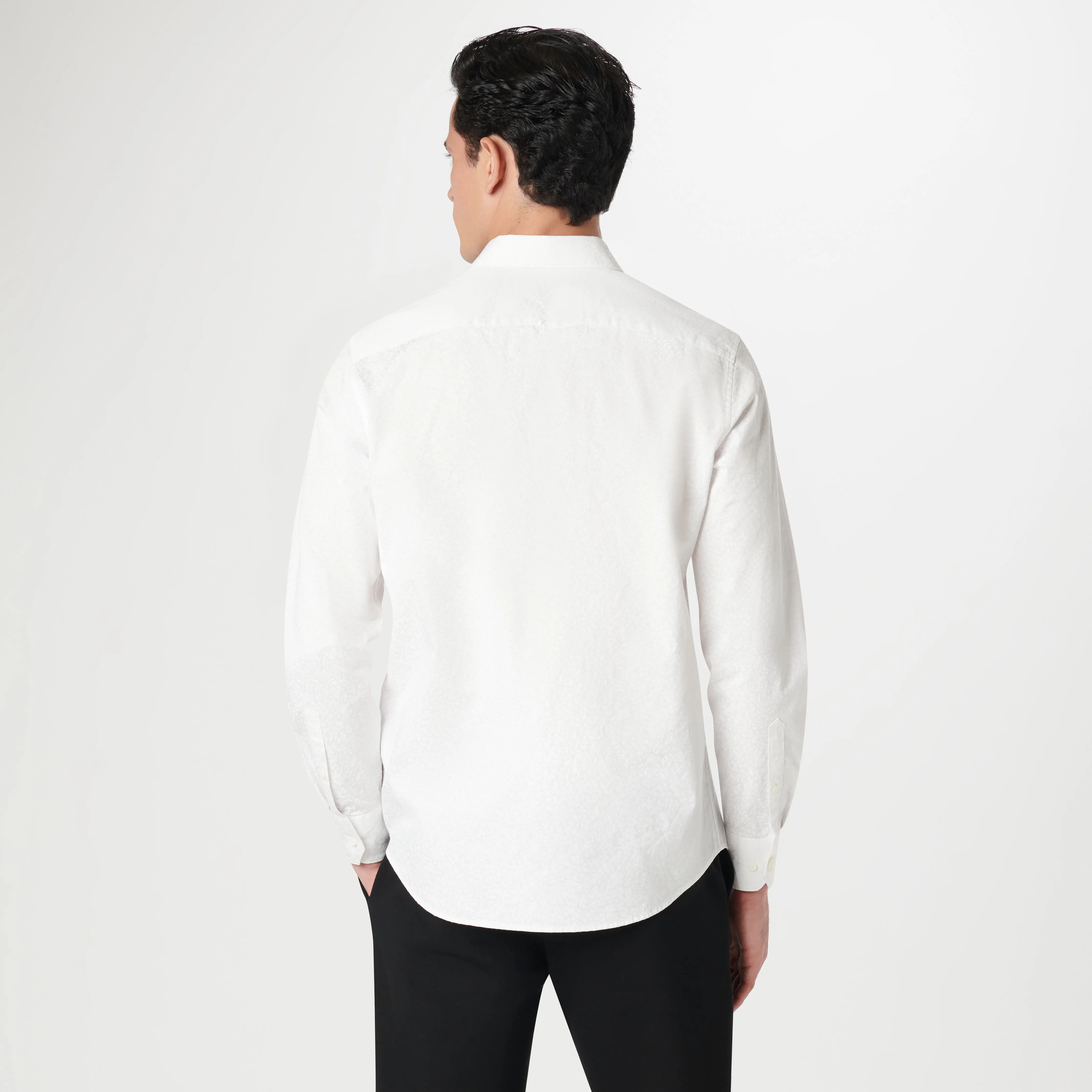 Julian Tonal Floral Shirt sold by Bugatchi product image thumbnail 4