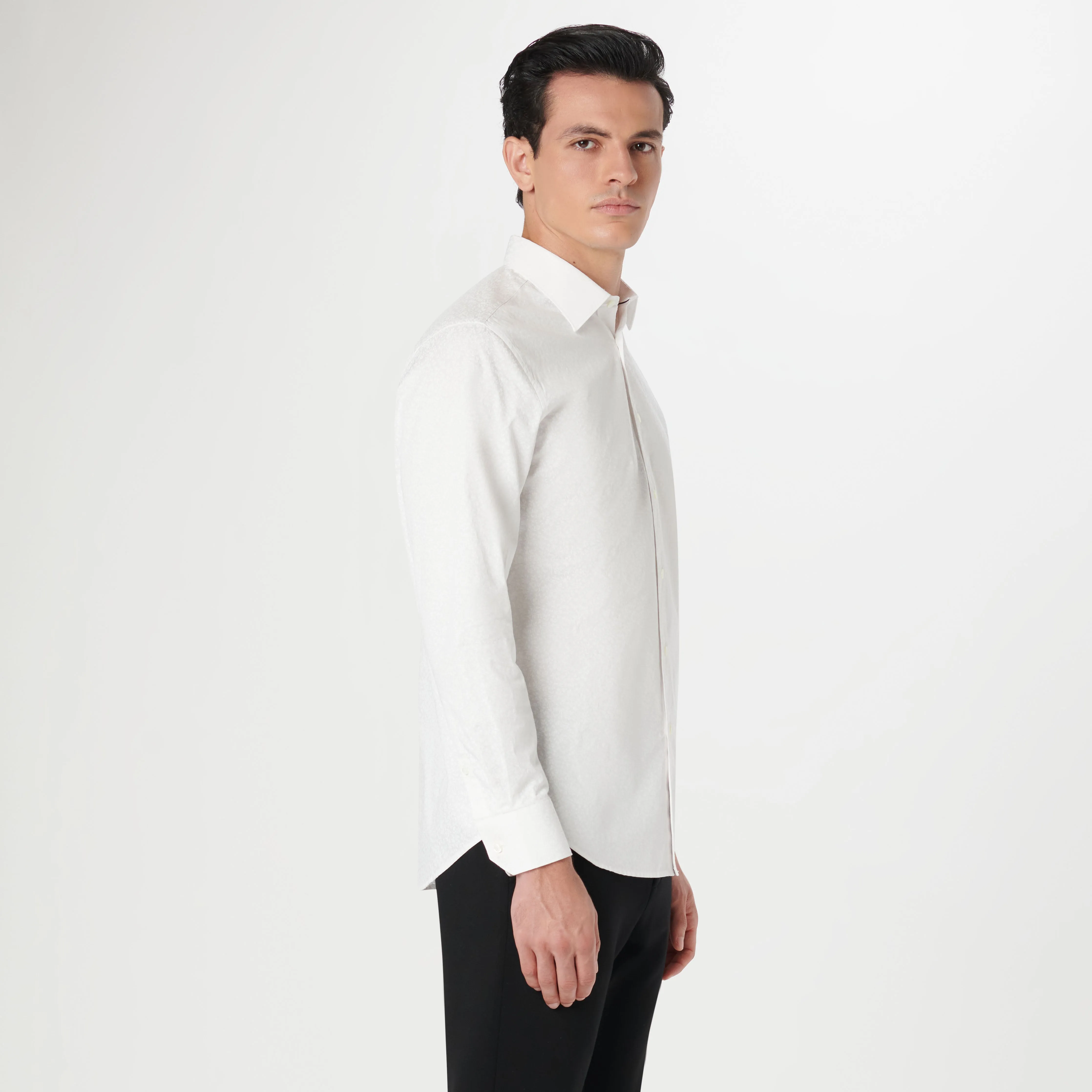 Julian Tonal Floral Shirt sold by Bugatchi product image thumbnail 3