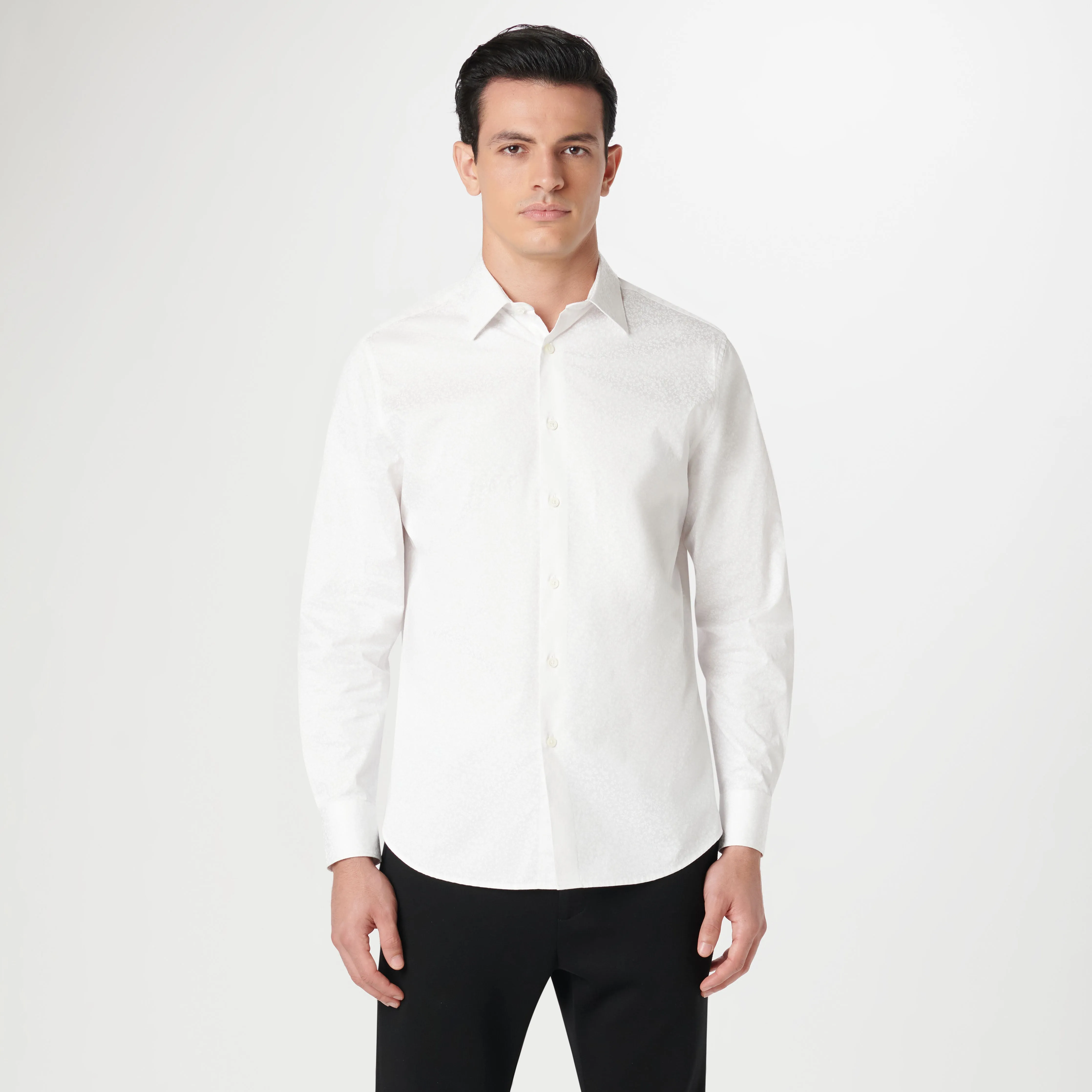 Julian Tonal Floral Shirt sold by Bugatchi product image thumbnail 2