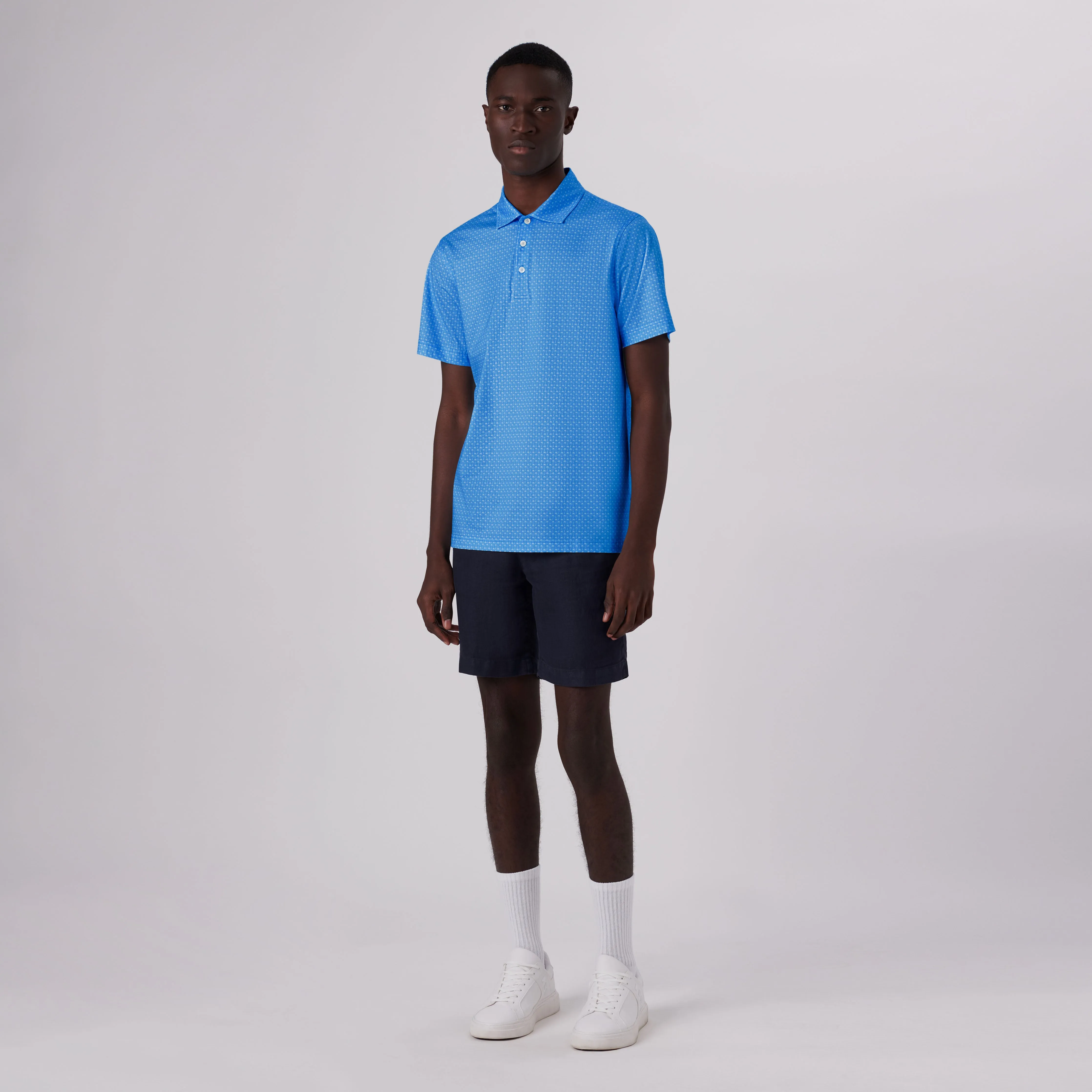 Victor Palm Trees Print OoohCotton Polo sold by Bugatchi product image thumbnail 5