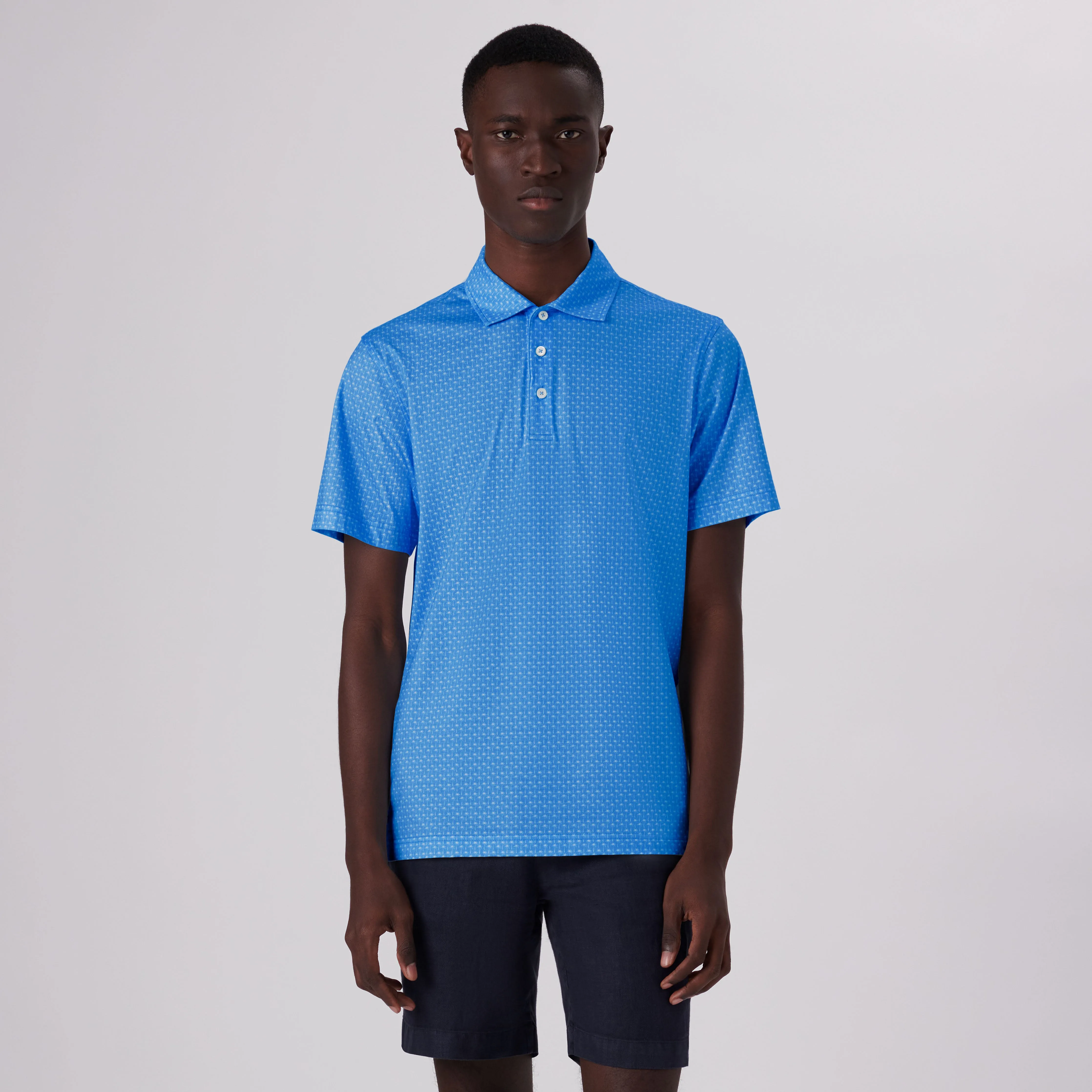 Victor Palm Trees Print OoohCotton Polo sold by Bugatchi product image thumbnail 2