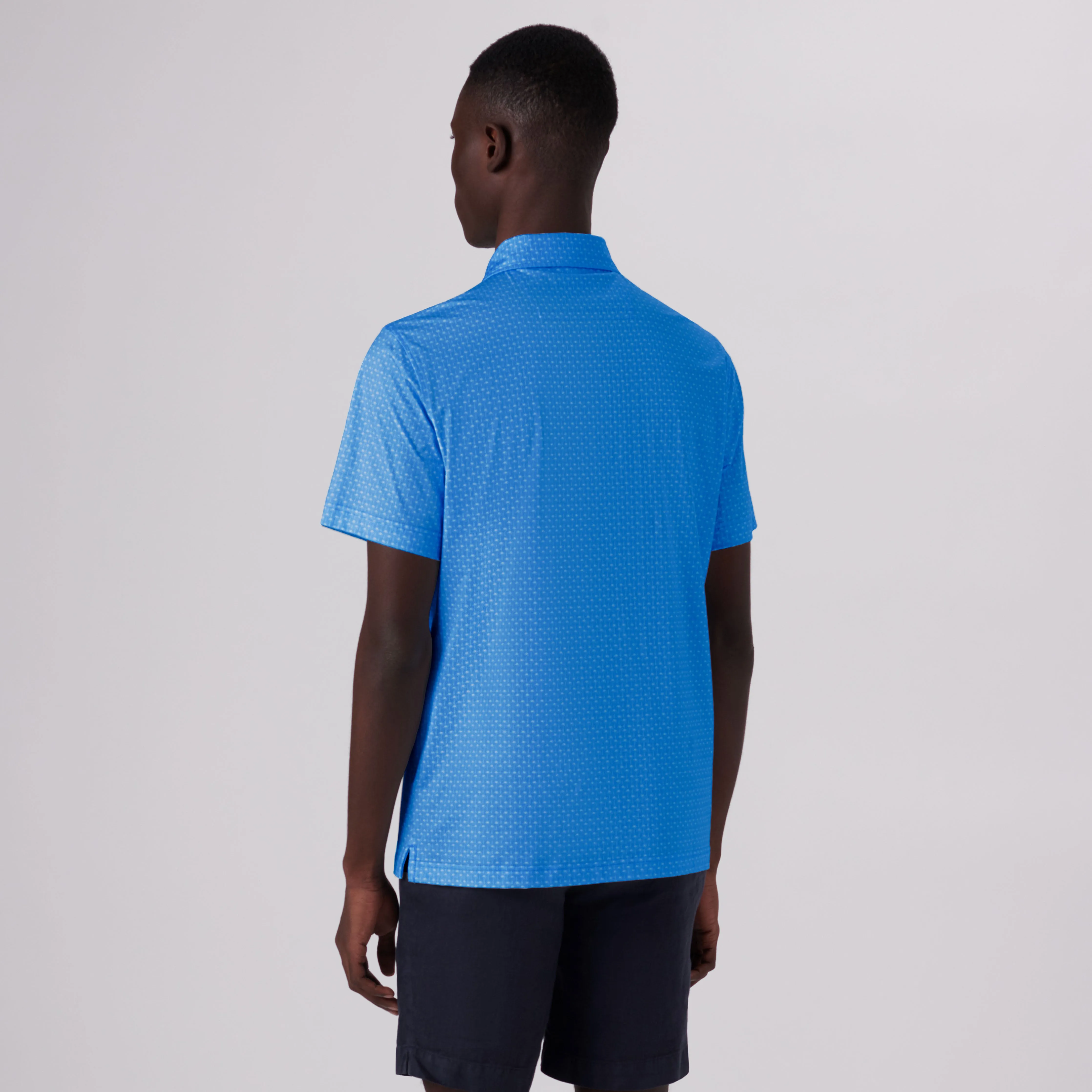 Victor Palm Trees Print OoohCotton Polo sold by Bugatchi product image thumbnail 4