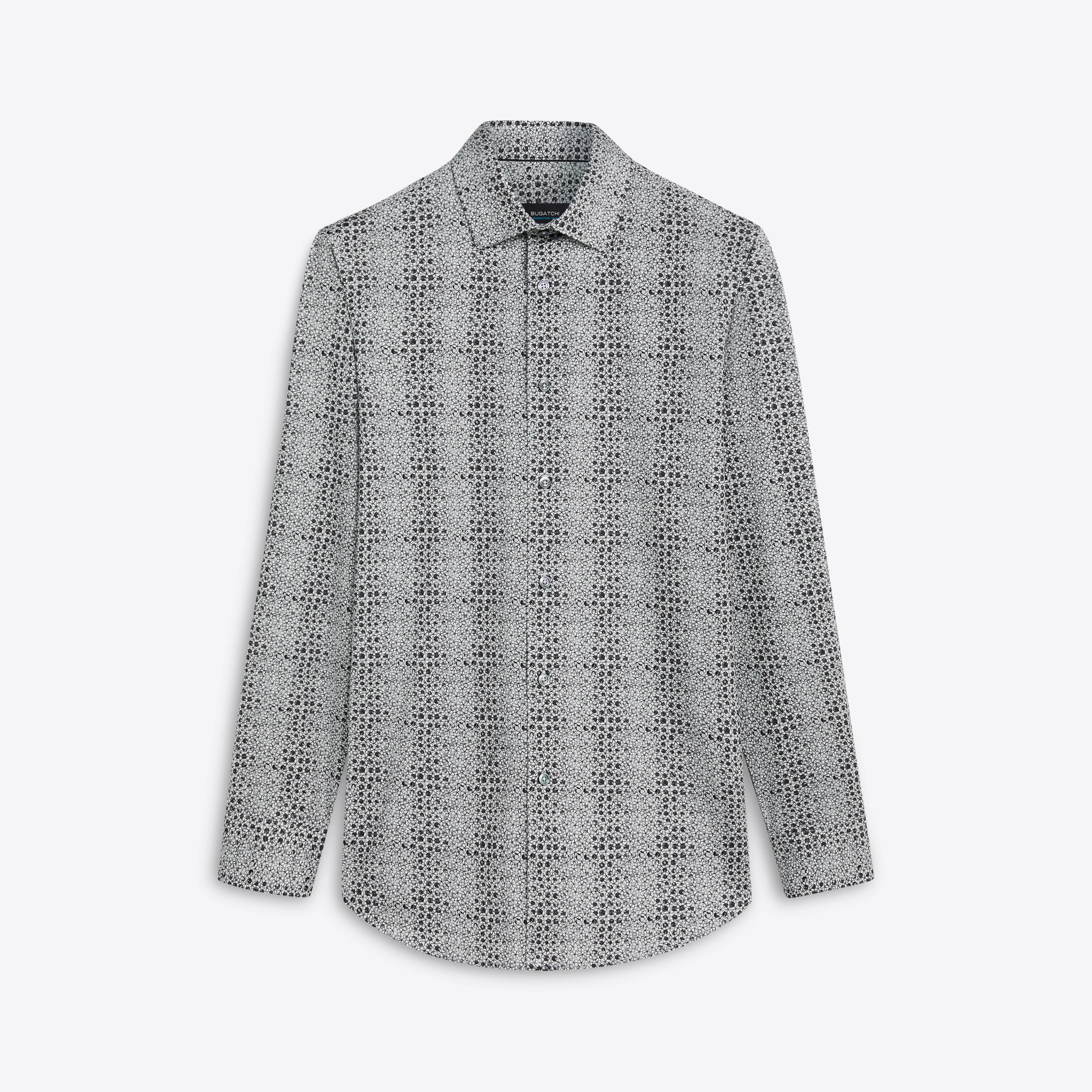 JAMES Abstract Print OoohCotton Shirt sold by Bugatchi