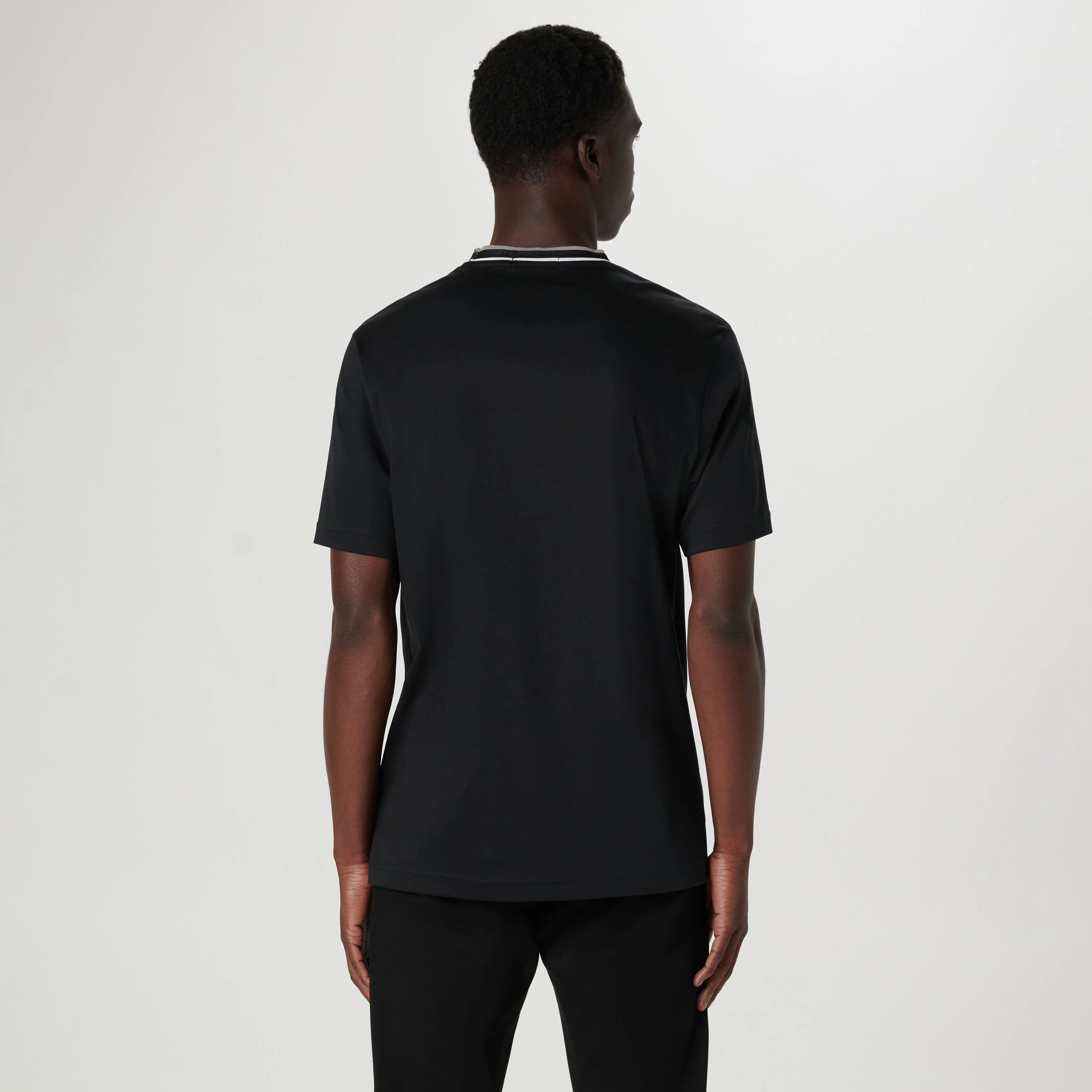 Crew Neck Pima T-Shirt sold by Bugatchi product image thumbnail 4