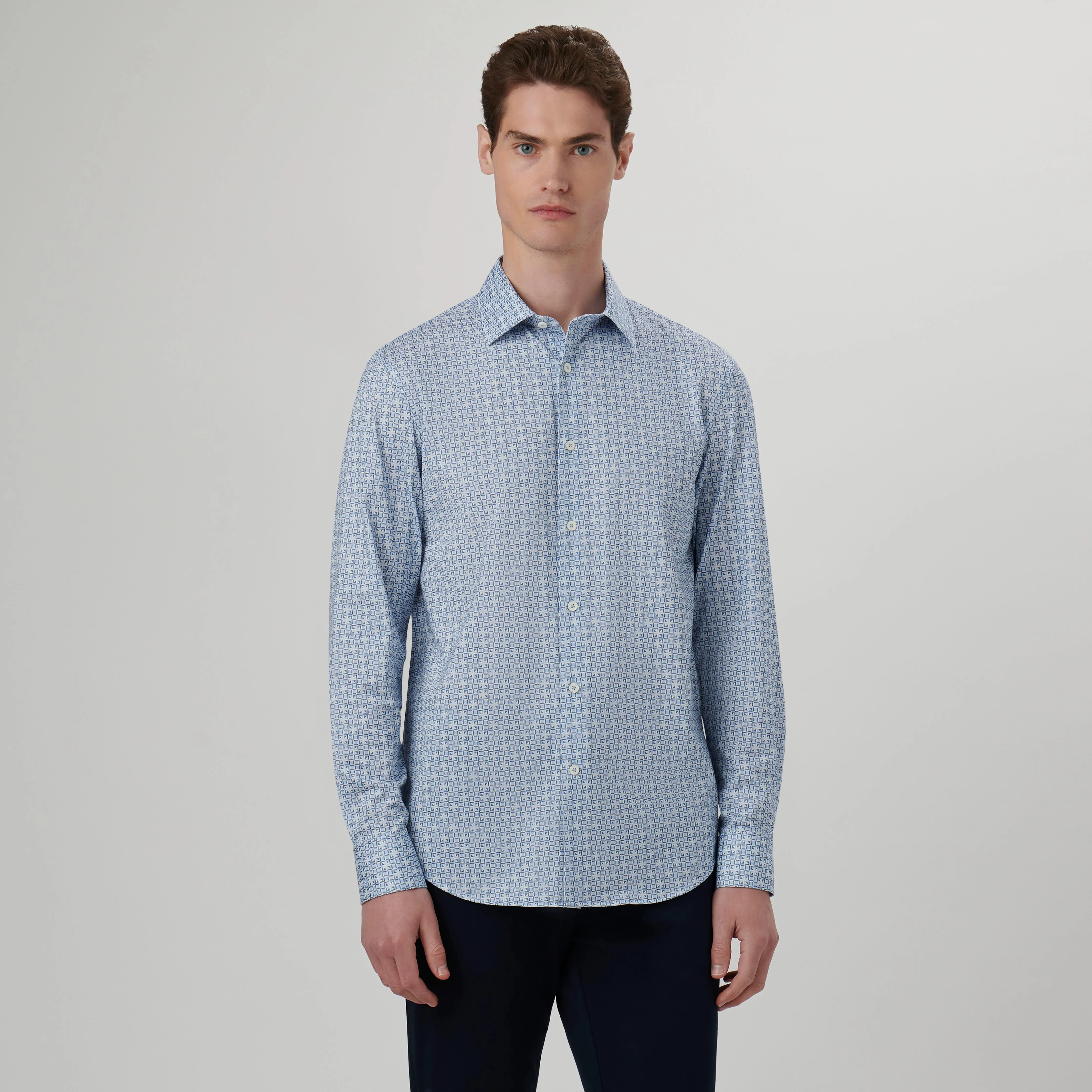 James Geometric OoohCotton Shirt sold by Bugatchi product image thumbnail 2