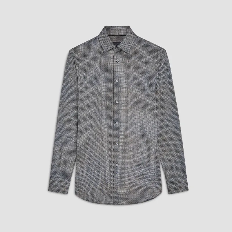 James Mosaic Print OoohCotton Shirt sold by Bugatchi