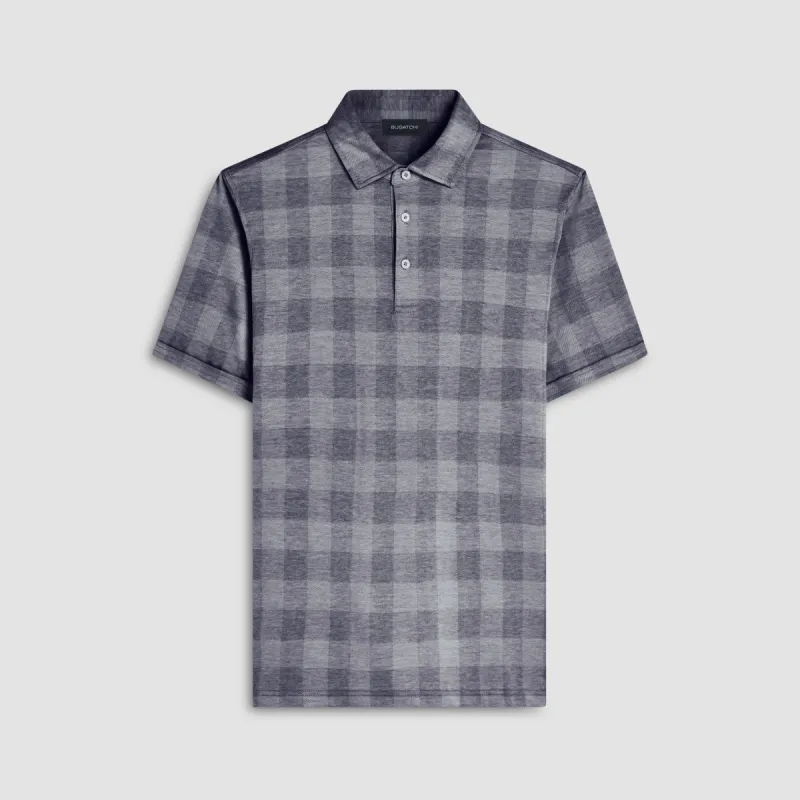 Buffalo Check Polo Shirt sold by Bugatchi