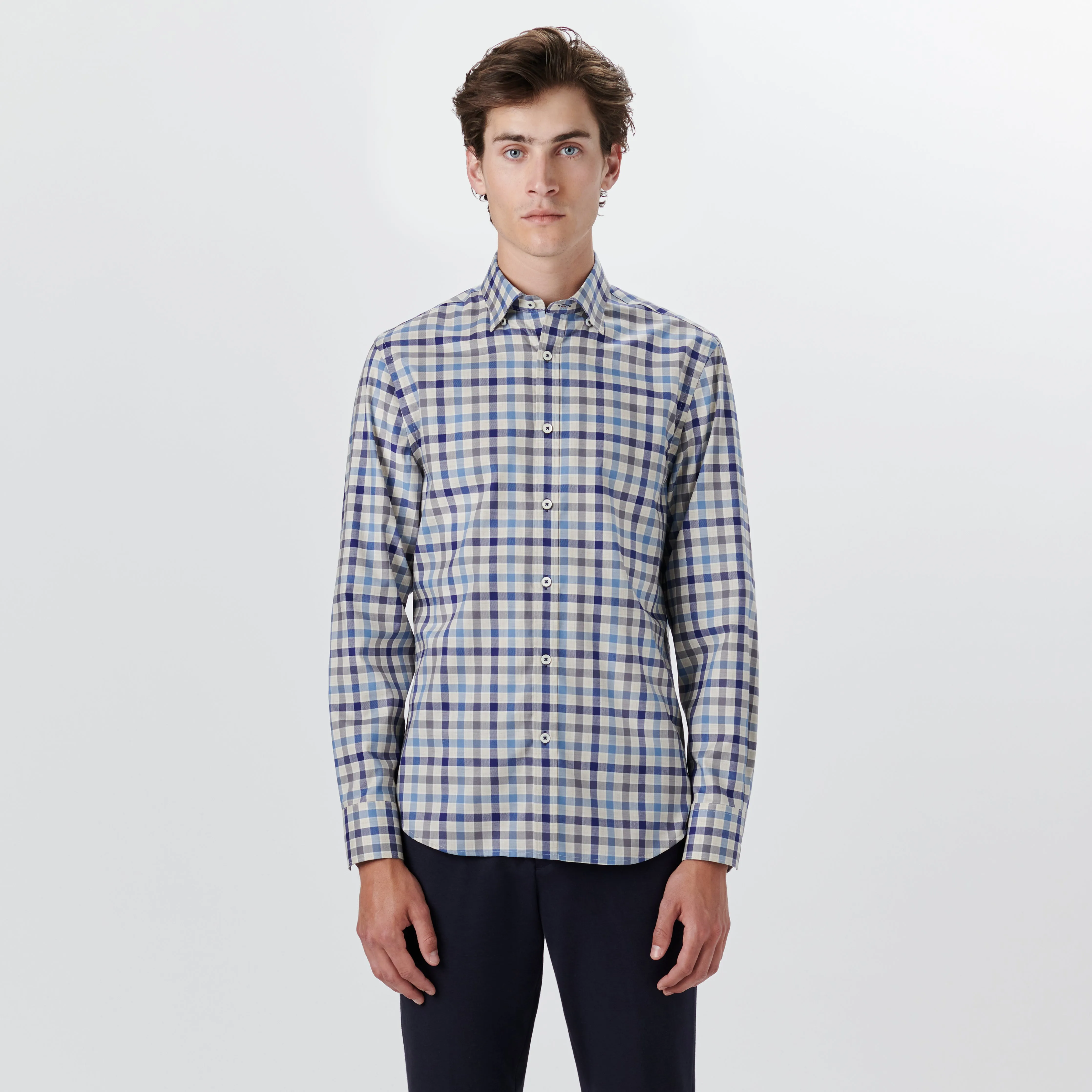 JULIAN Checkered Shirt sold by Bugatchi product image thumbnail 2