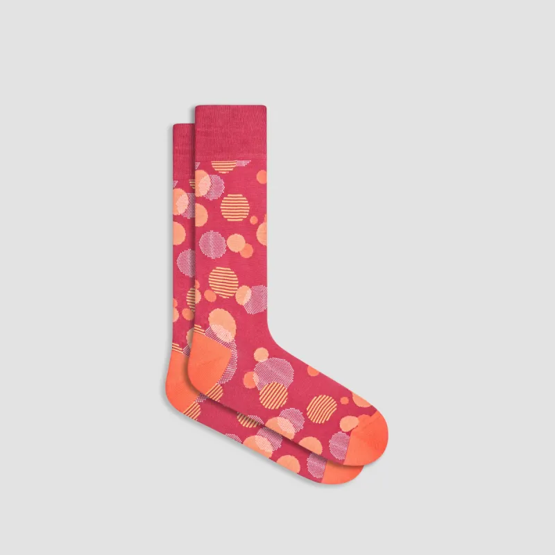 Geometric Mid-Calf Socks sold by Bugatchi