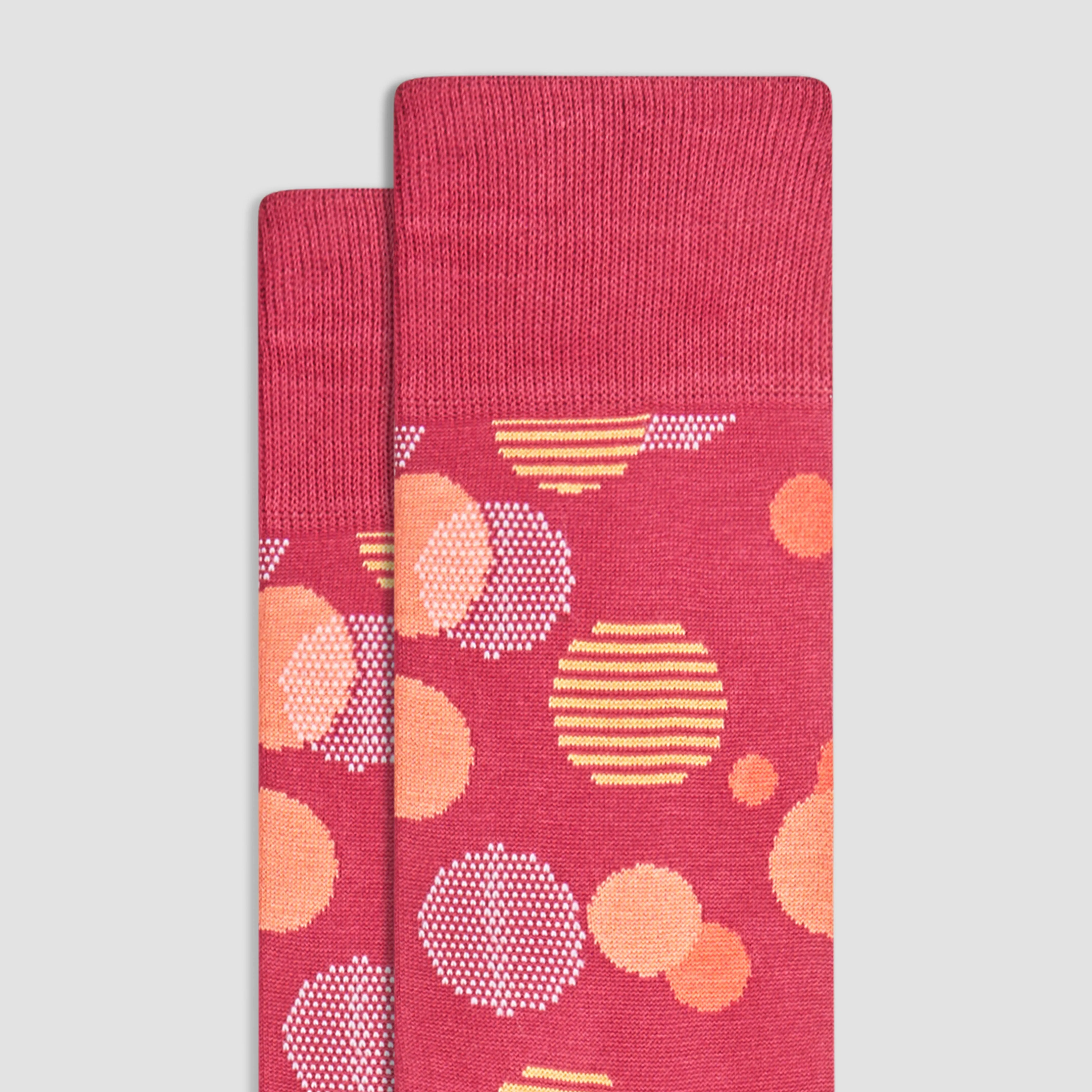 Geometric Mid-Calf Socks sold by Bugatchi product image thumbnail 2