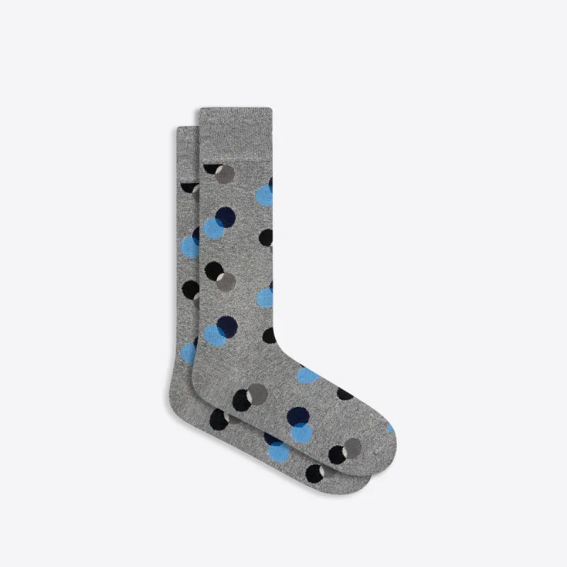 Coin Dot Mid-Calf Socks sold by Bugatchi