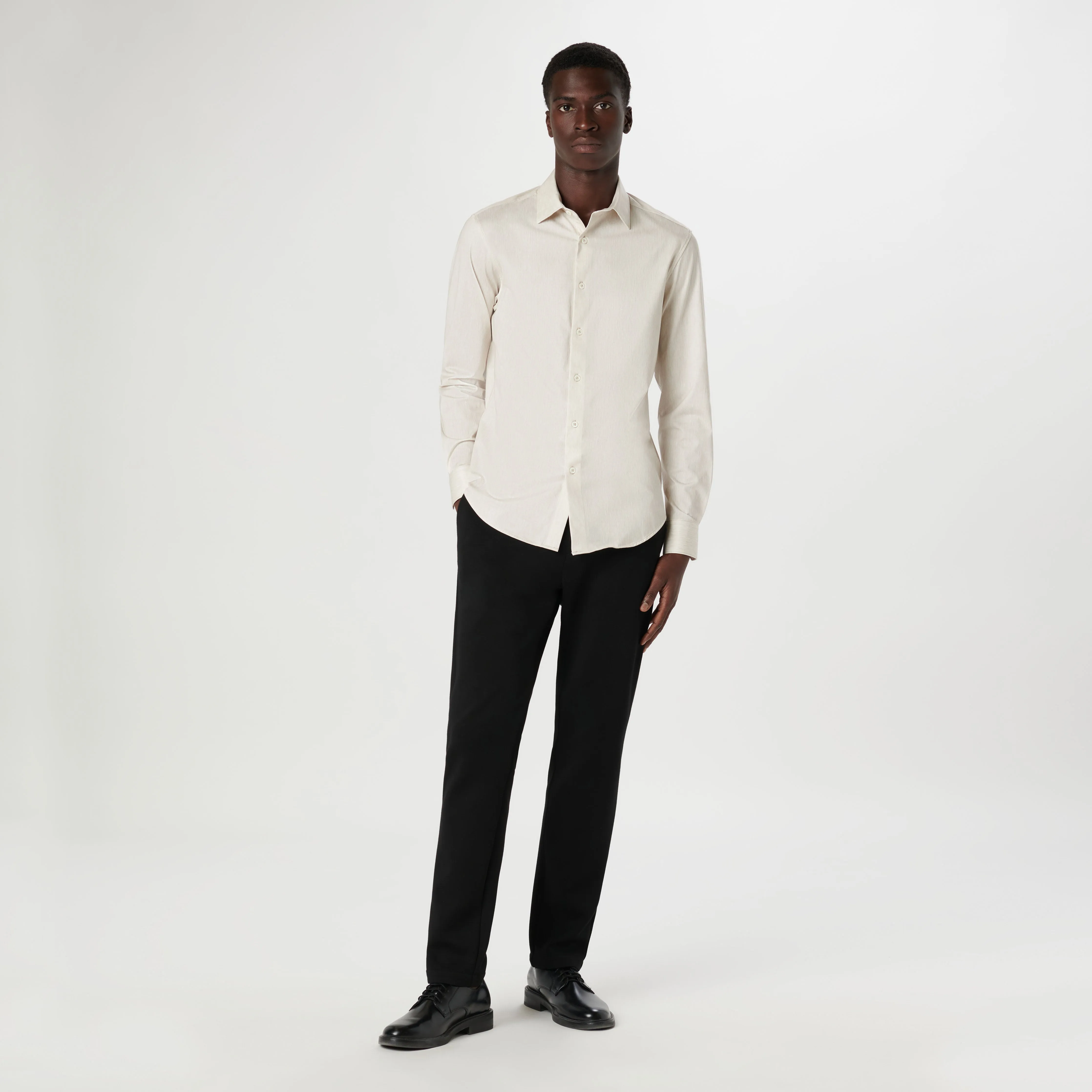 James Chambray Print OoohCotton Shirt sold by Bugatchi product image thumbnail 5