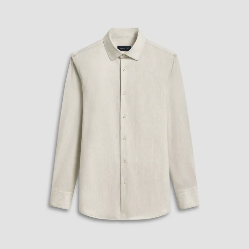 James Chambray Print OoohCotton Shirt sold by Bugatchi