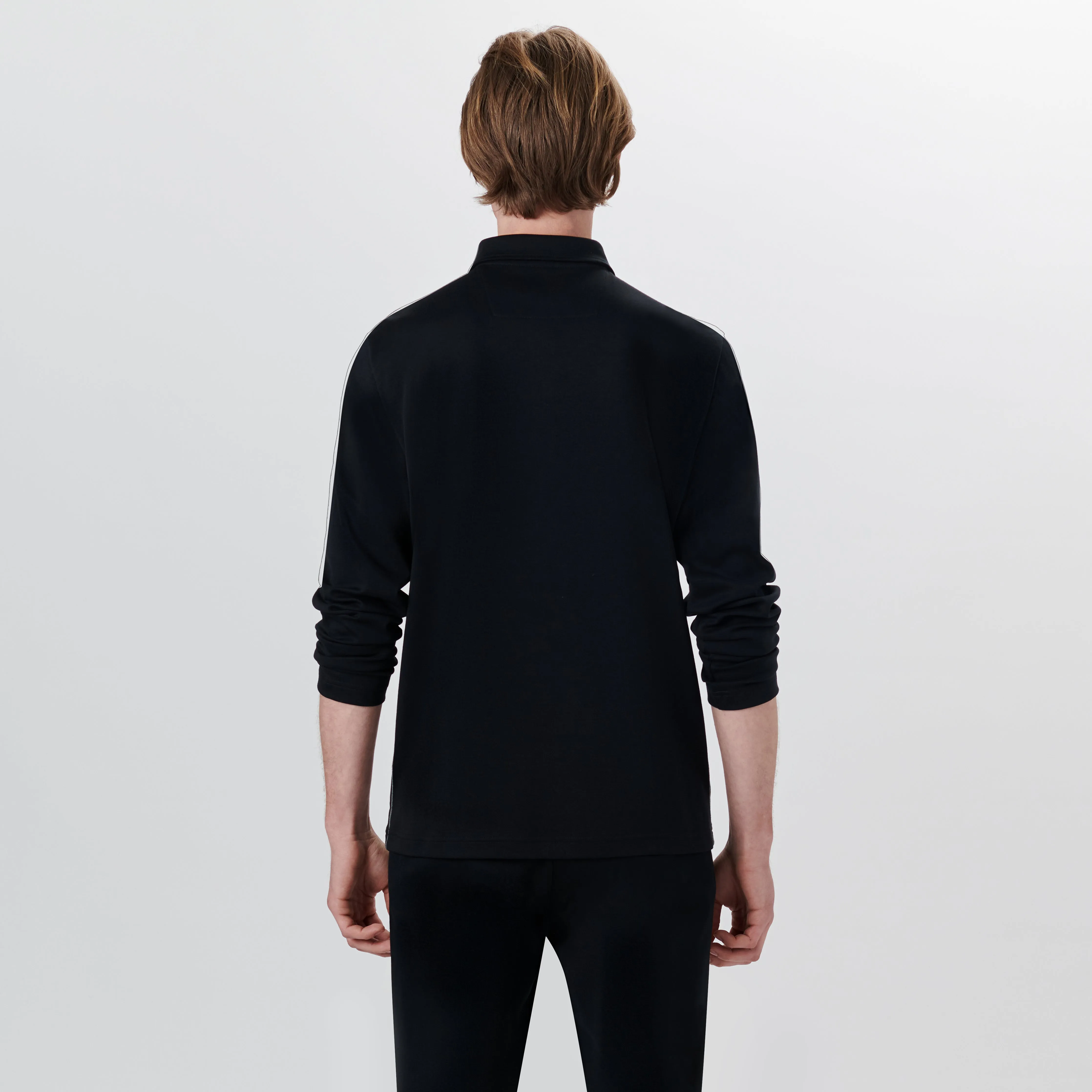 Long Sleeve Quarter Zip Polo sold by Bugatchi product image thumbnail 4