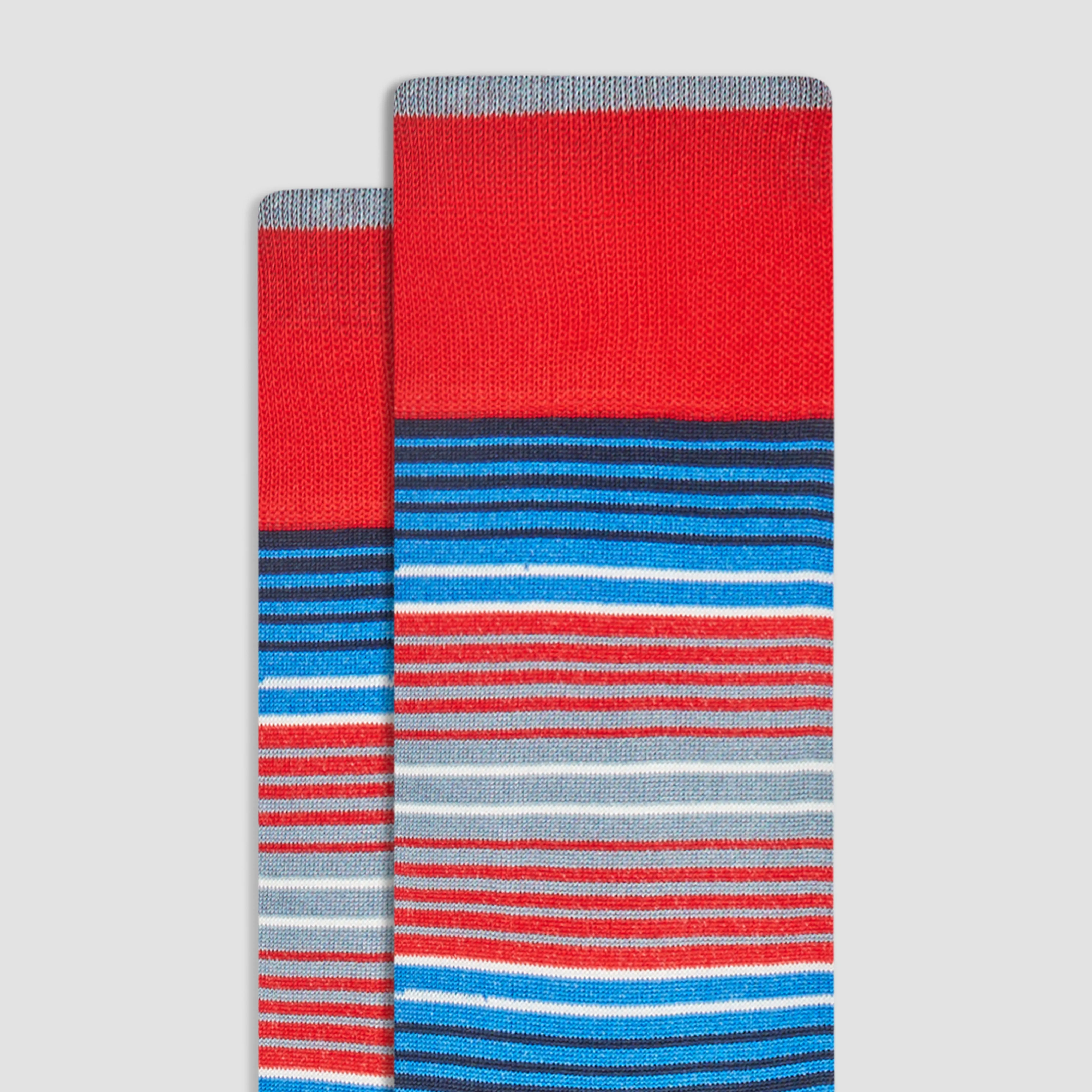Striped Mid-Calf Socks sold by Bugatchi product image thumbnail 2