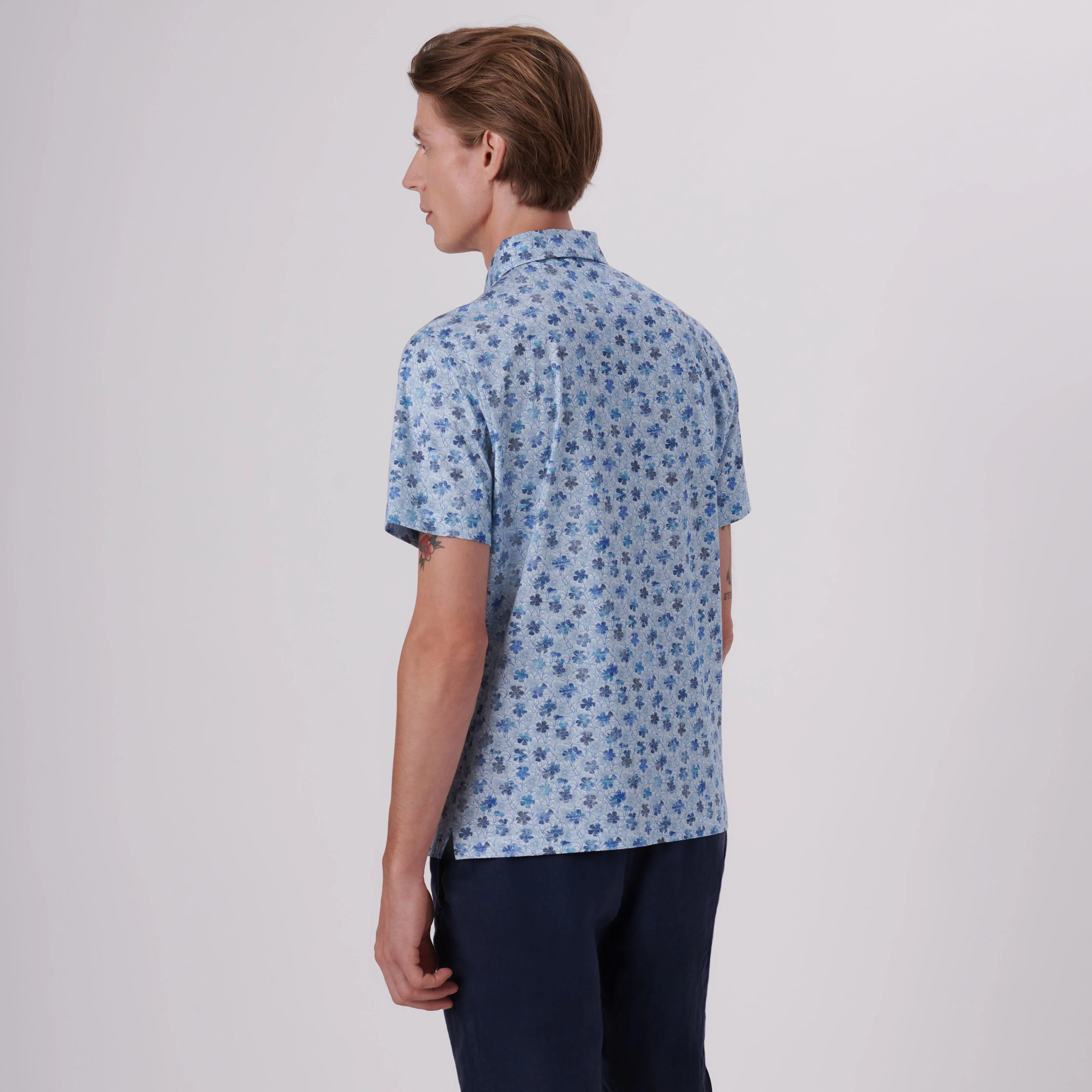 Victor Floral Print OoohCotton Polo sold by Bugatchi product image thumbnail 4