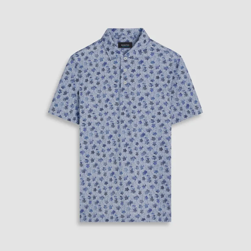Victor Floral Print OoohCotton Polo made by Bugatchi