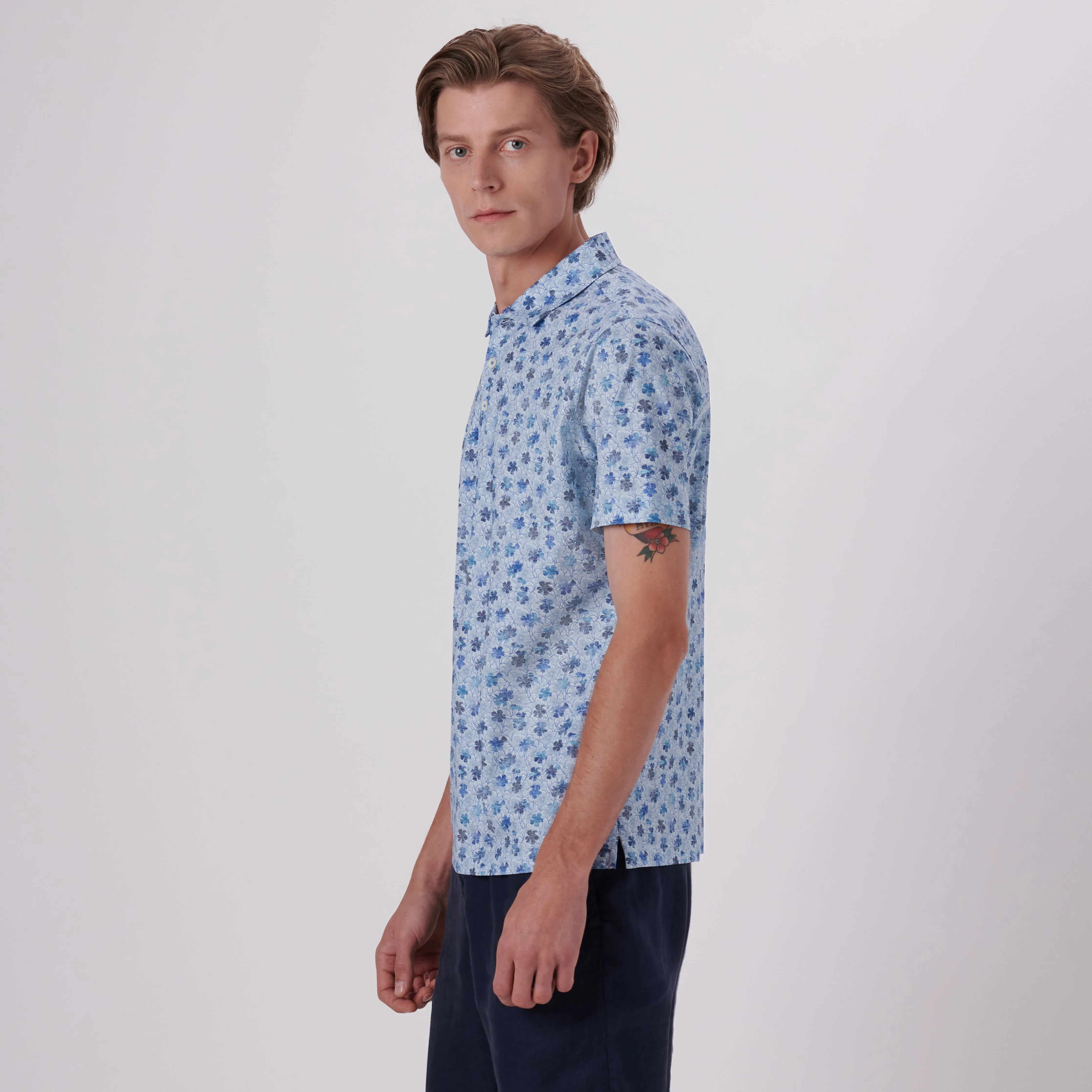 Victor Floral Print OoohCotton Polo sold by Bugatchi product image thumbnail 3