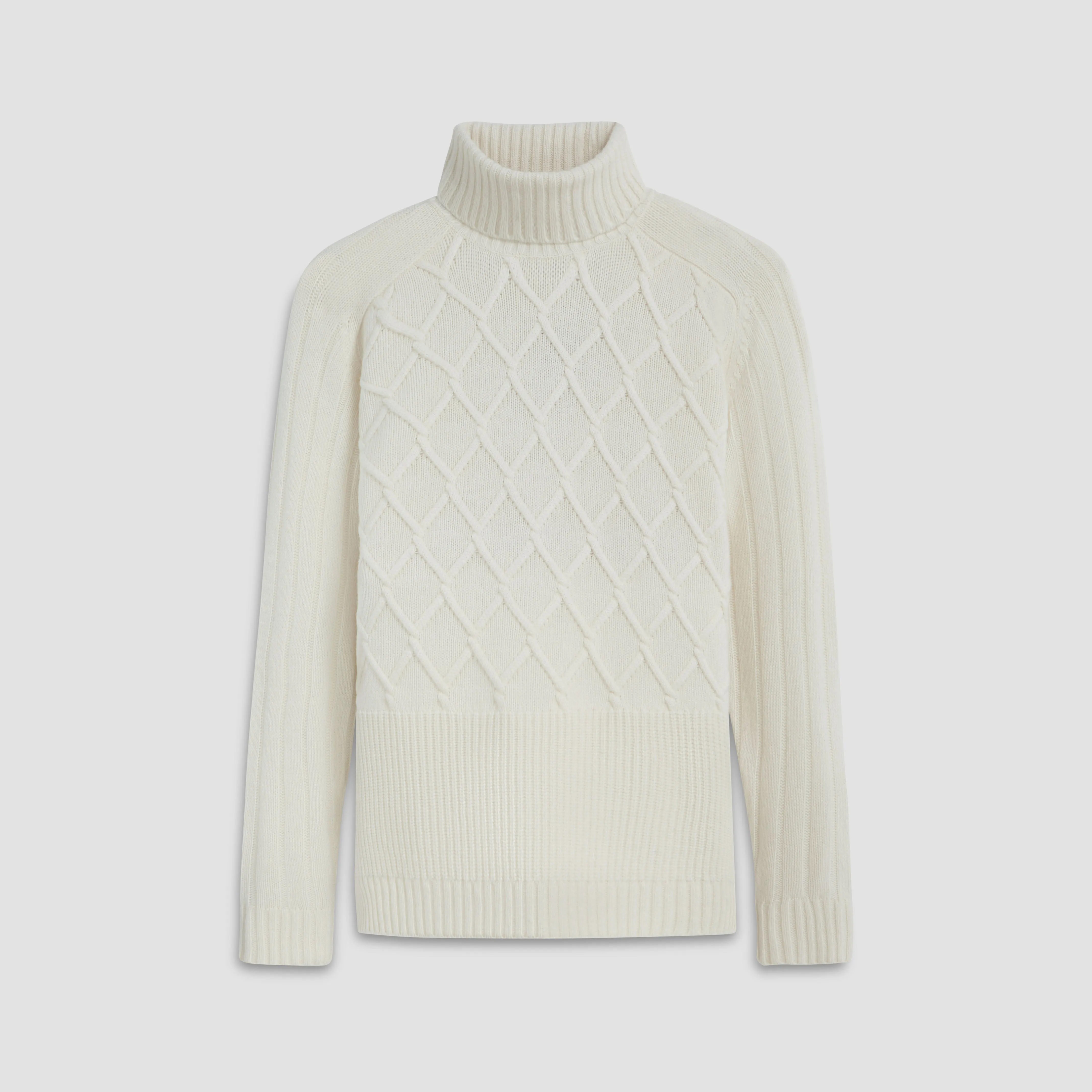 Diamond Stitch Turtleneck Sweater sold by Bugatchi