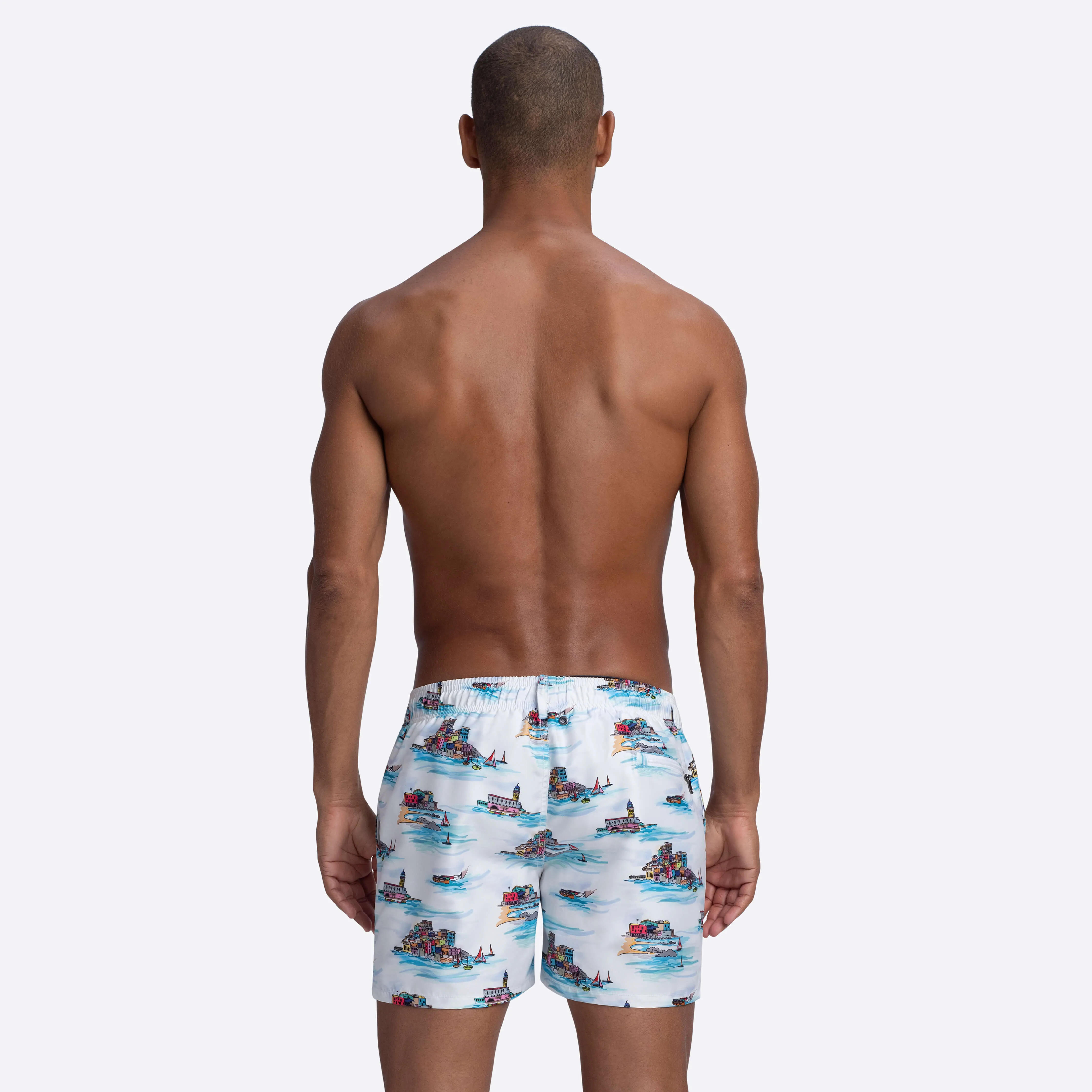 MAX Scenic Print Swim Trunks sold by Bugatchi product image thumbnail 4