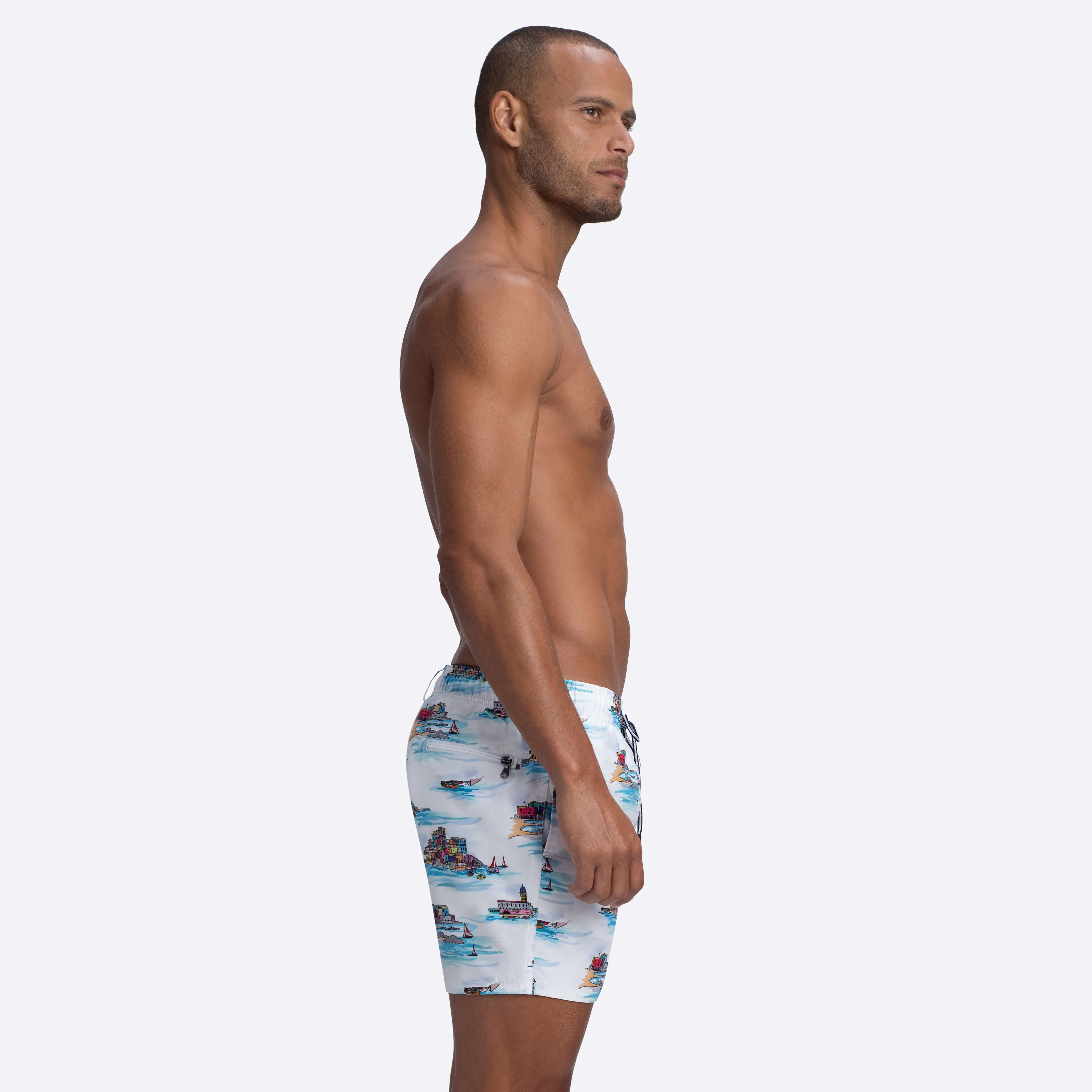 MAX Scenic Print Swim Trunks sold by Bugatchi product image thumbnail 3