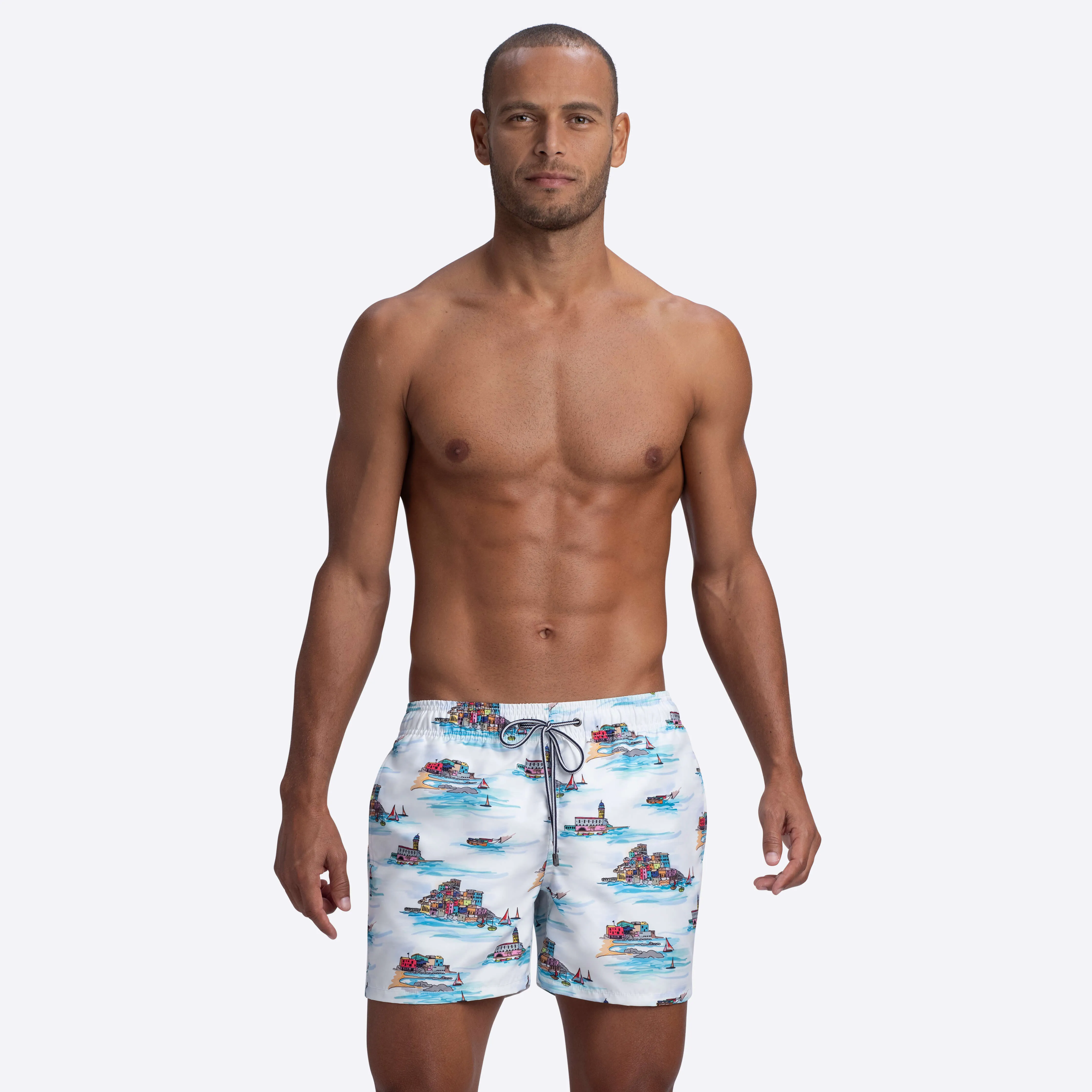 MAX Scenic Print Swim Trunks sold by Bugatchi product image thumbnail 2