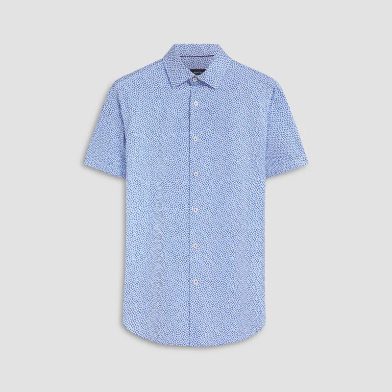 Miles Abstract Print OoohCotton Short Sleeve Shirt sold by Bugatchi