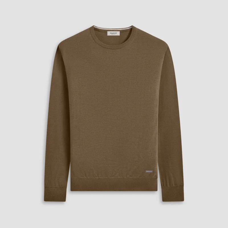 Scott Crew Neck Super Merino Sweater made by Bugatchi