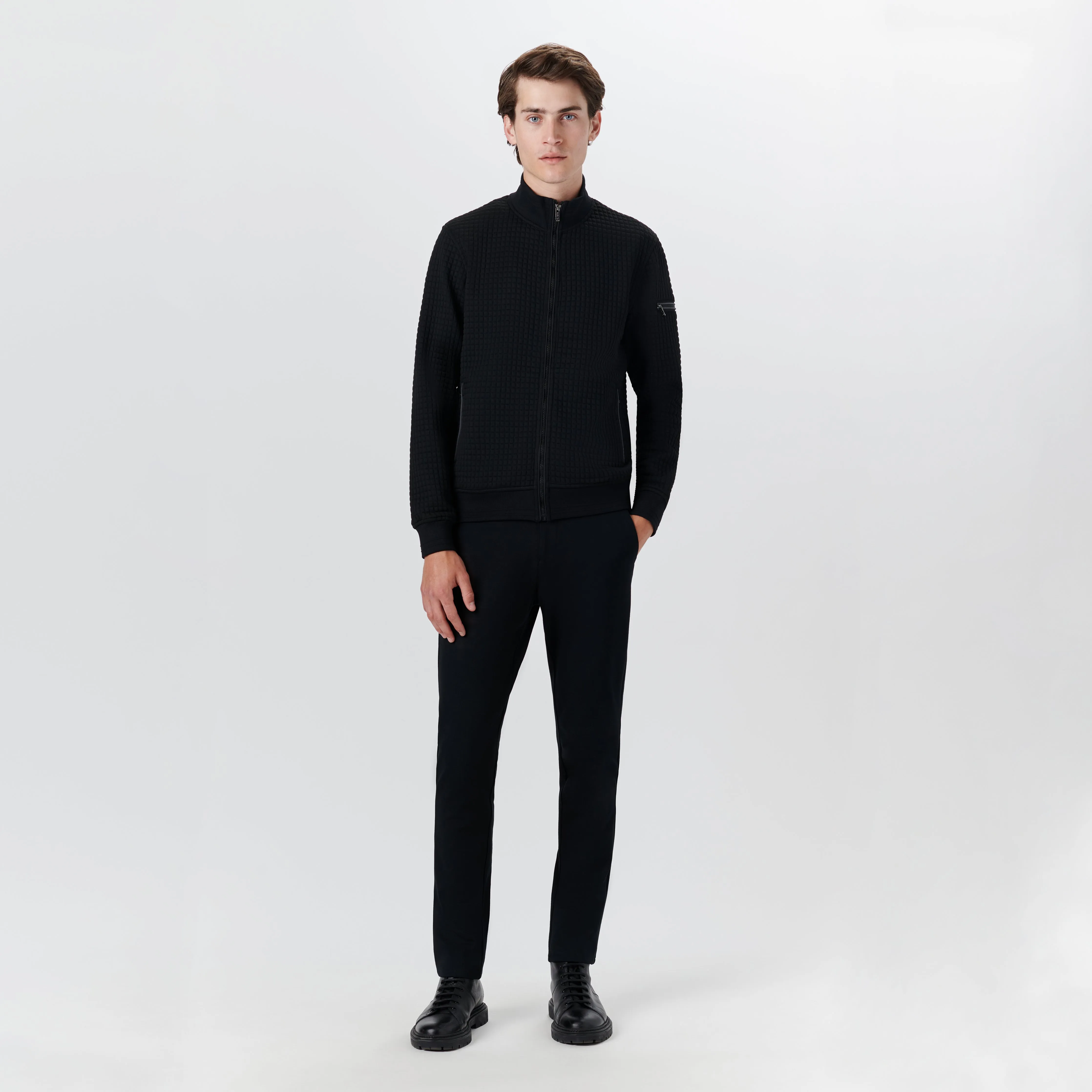 Waffle Full Zip Jacket sold by Bugatchi product image thumbnail 5