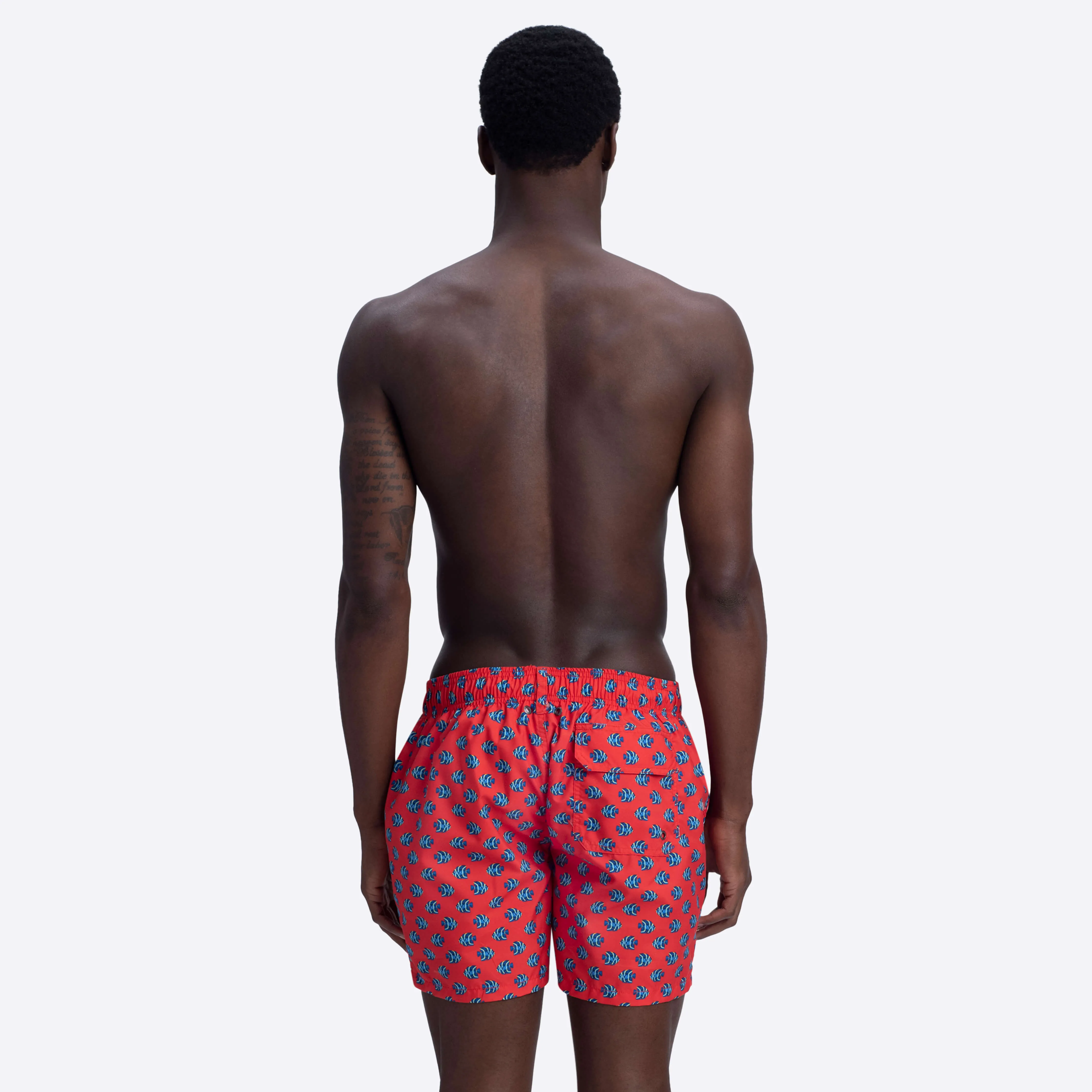 ARCHER Fish Print Swim Trunks sold by Bugatchi product image thumbnail 4