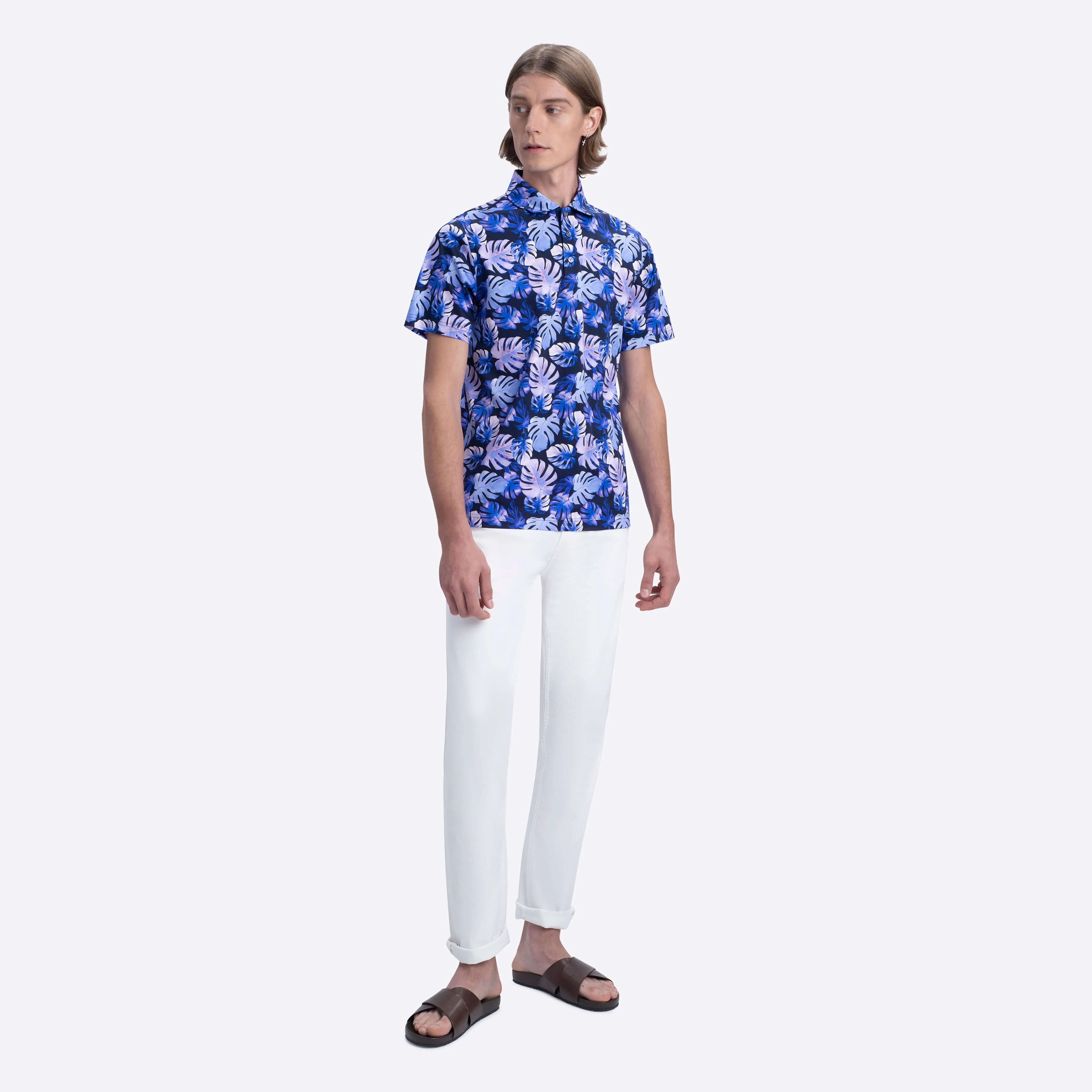 Hendrix Leaf Polo sold by Bugatchi product image thumbnail 5