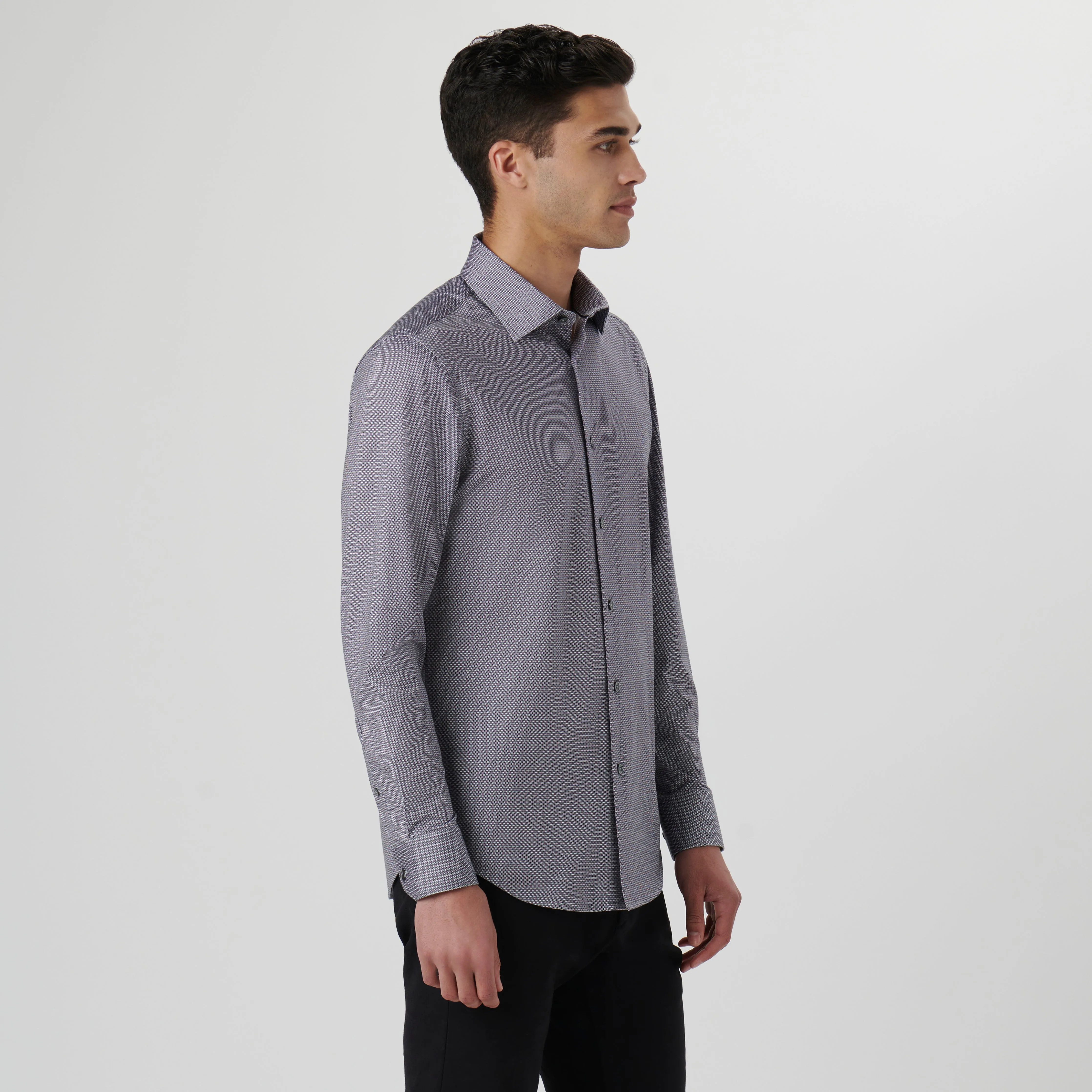 James Geometric OoohCotton Shirt sold by Bugatchi product image thumbnail 3