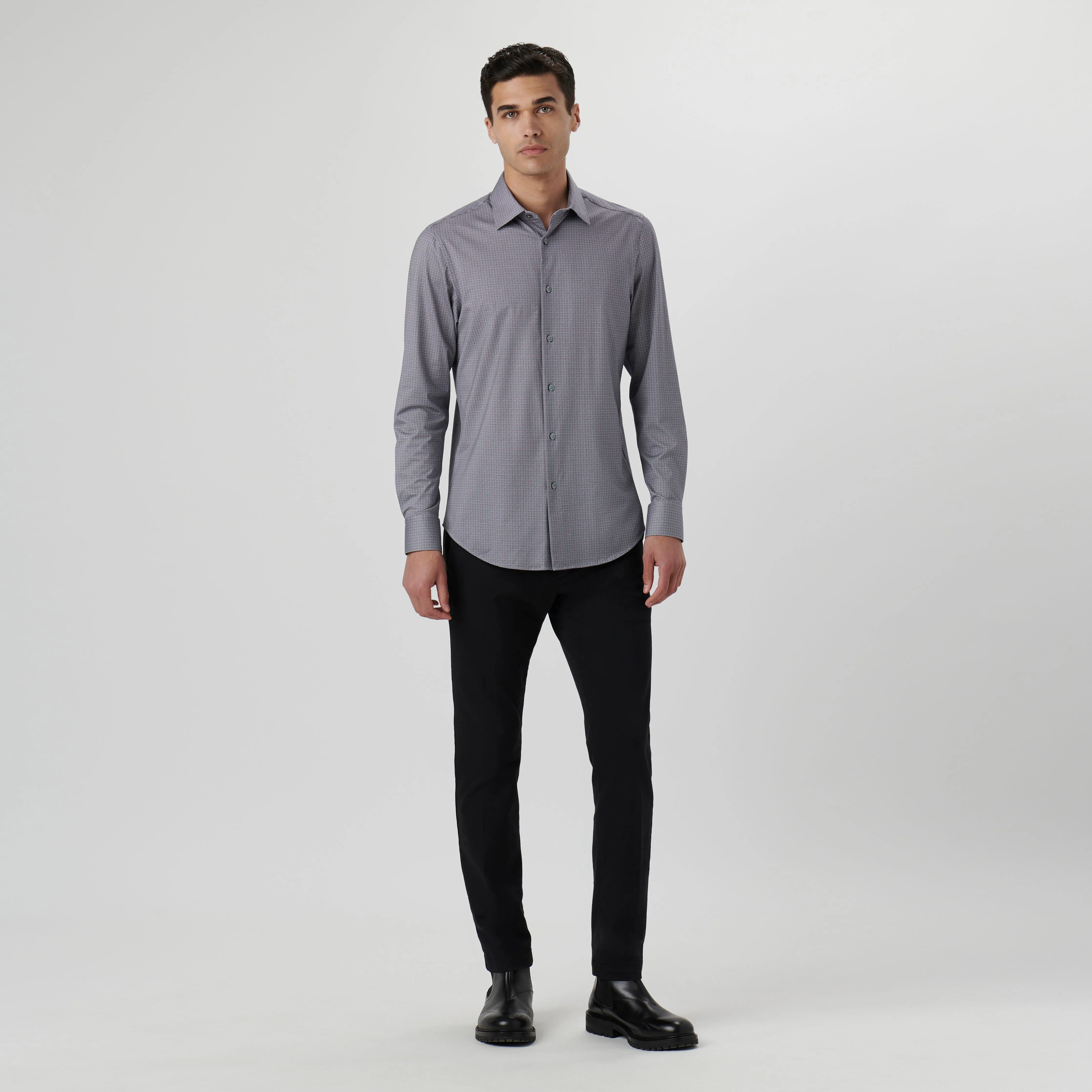 James Geometric OoohCotton Shirt sold by Bugatchi product image thumbnail 5