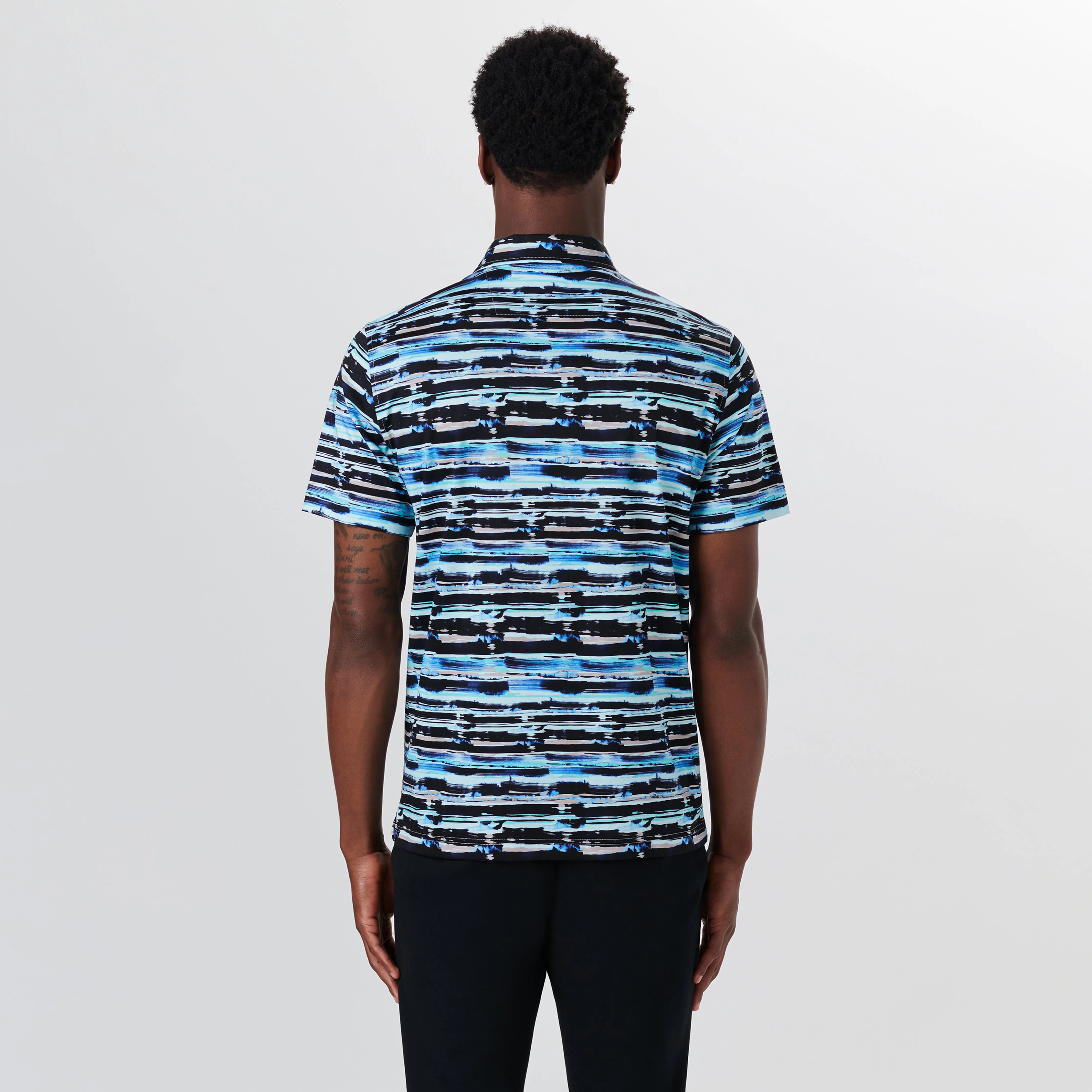 Hendrix Abstract Print Polo sold by Bugatchi product image thumbnail 4