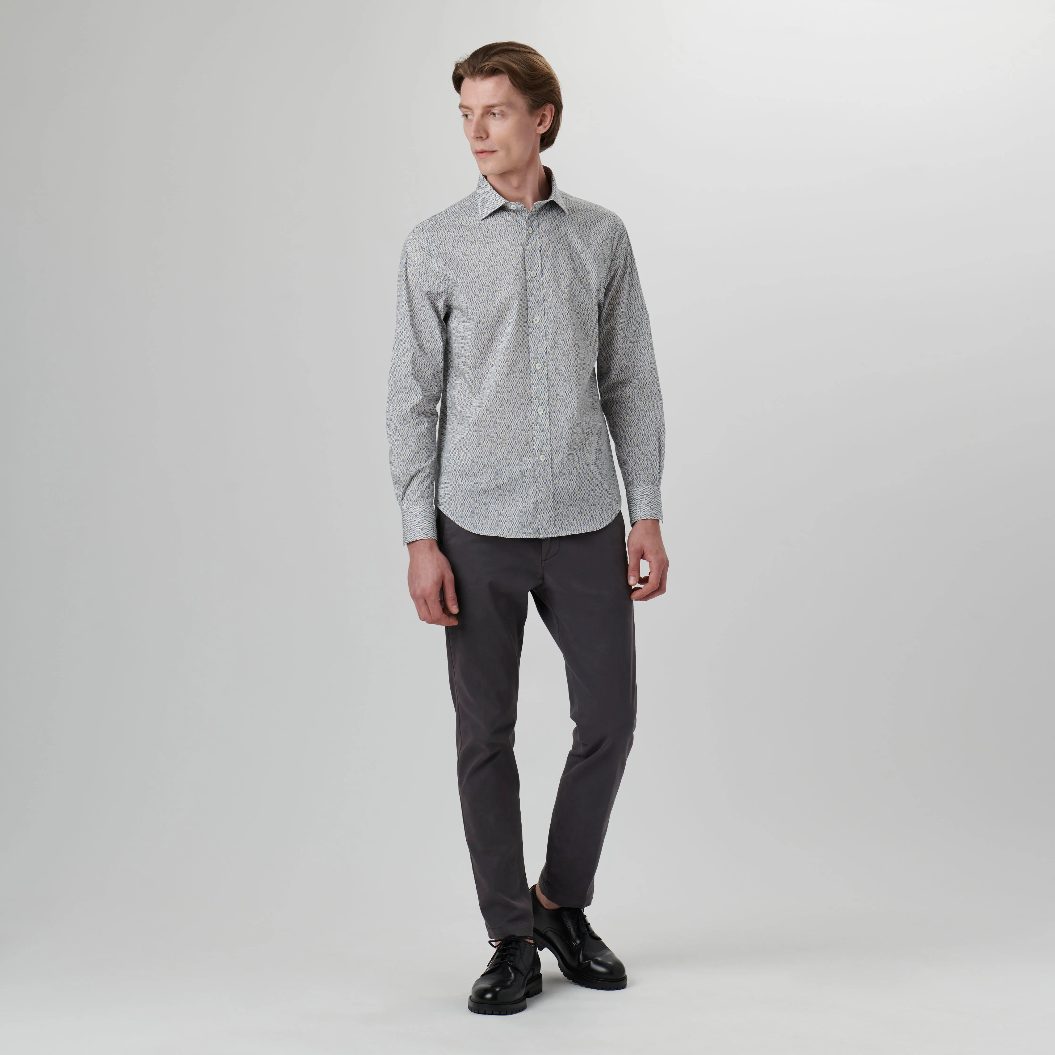 Axel Mosaic Print Shirt sold by Bugatchi product image thumbnail 5