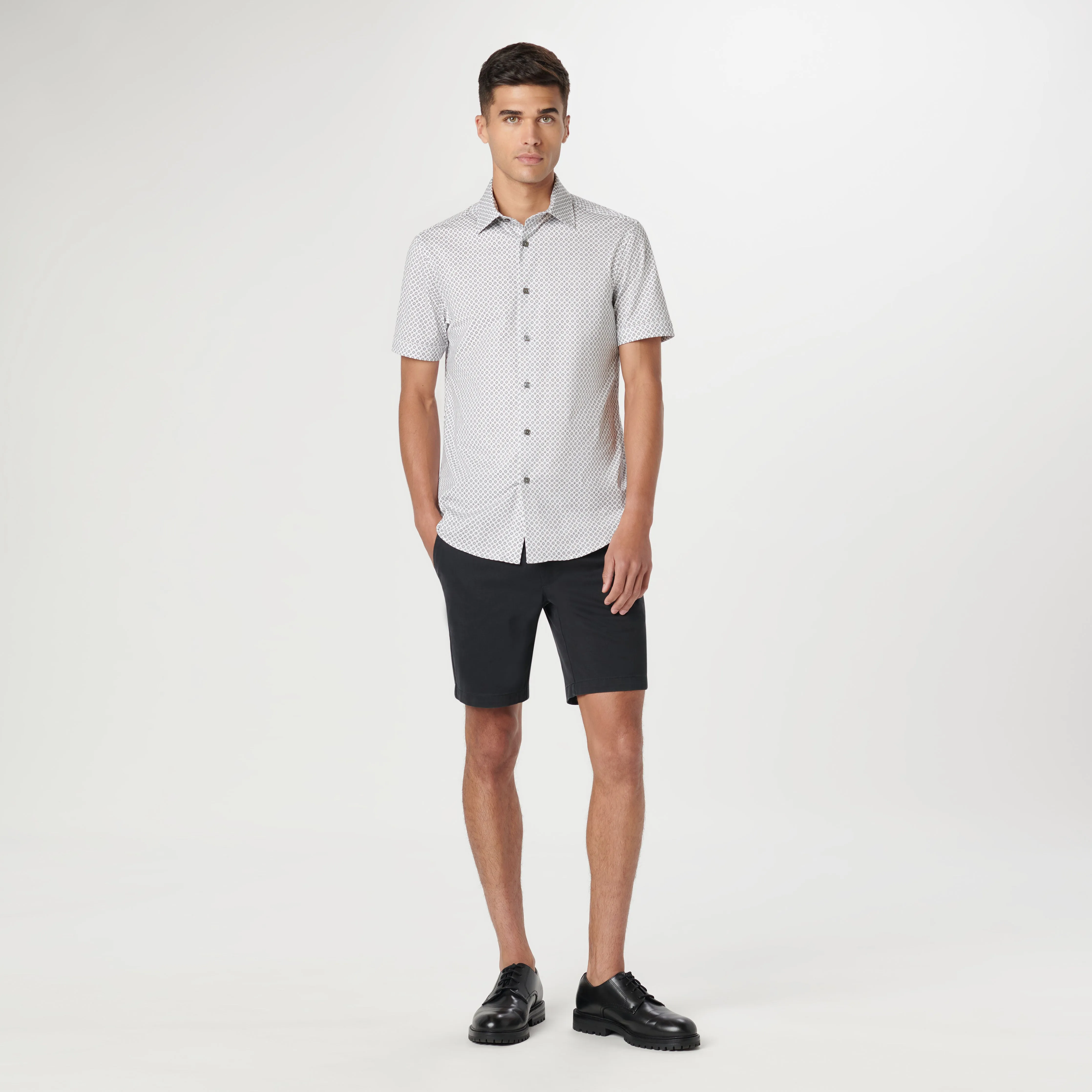 Miles Diamond OoohCotton Short Sleeve Shirt sold by Bugatchi product image thumbnail 5