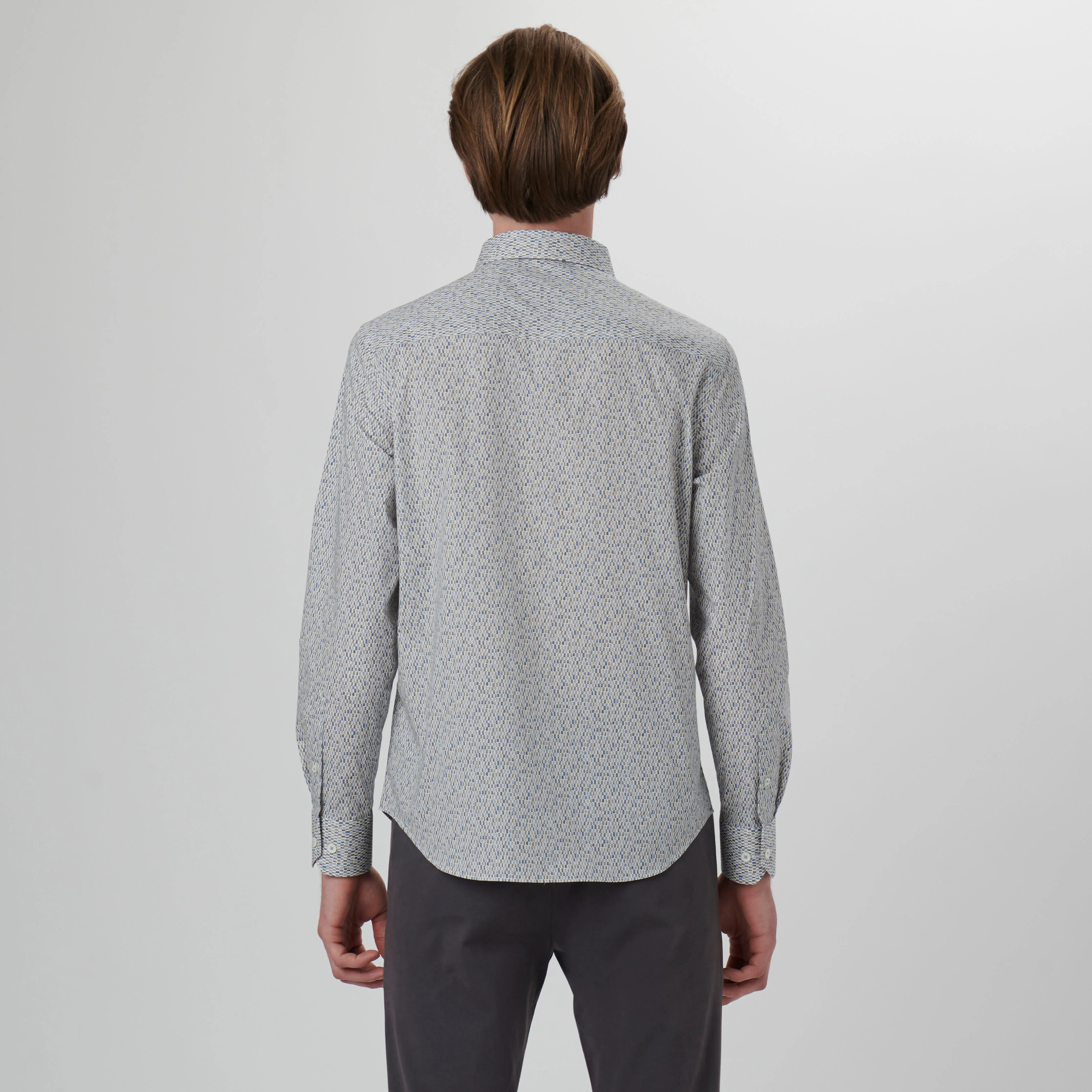 Axel Mosaic Print Shirt sold by Bugatchi product image thumbnail 4