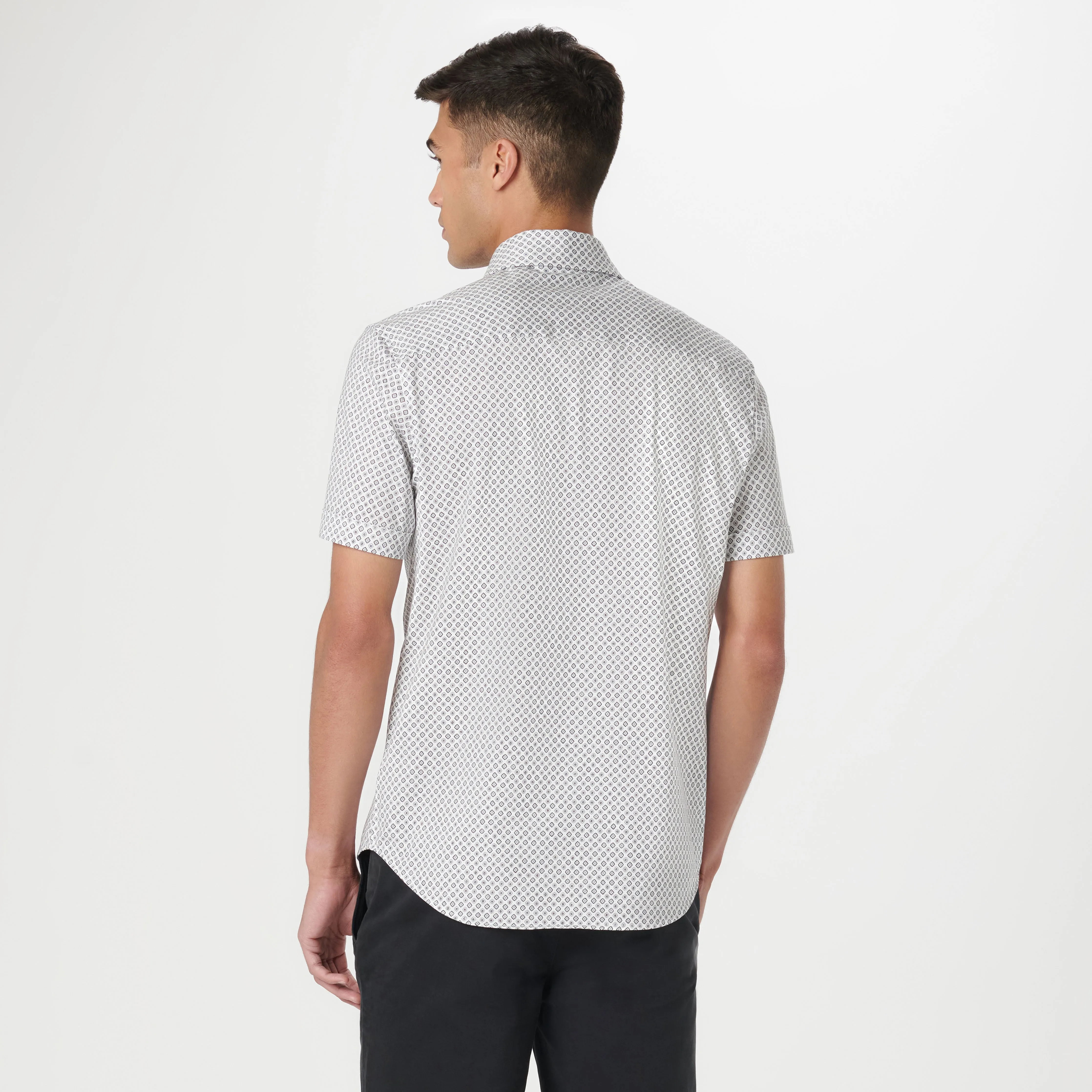 Miles Diamond OoohCotton Short Sleeve Shirt sold by Bugatchi product image thumbnail 4