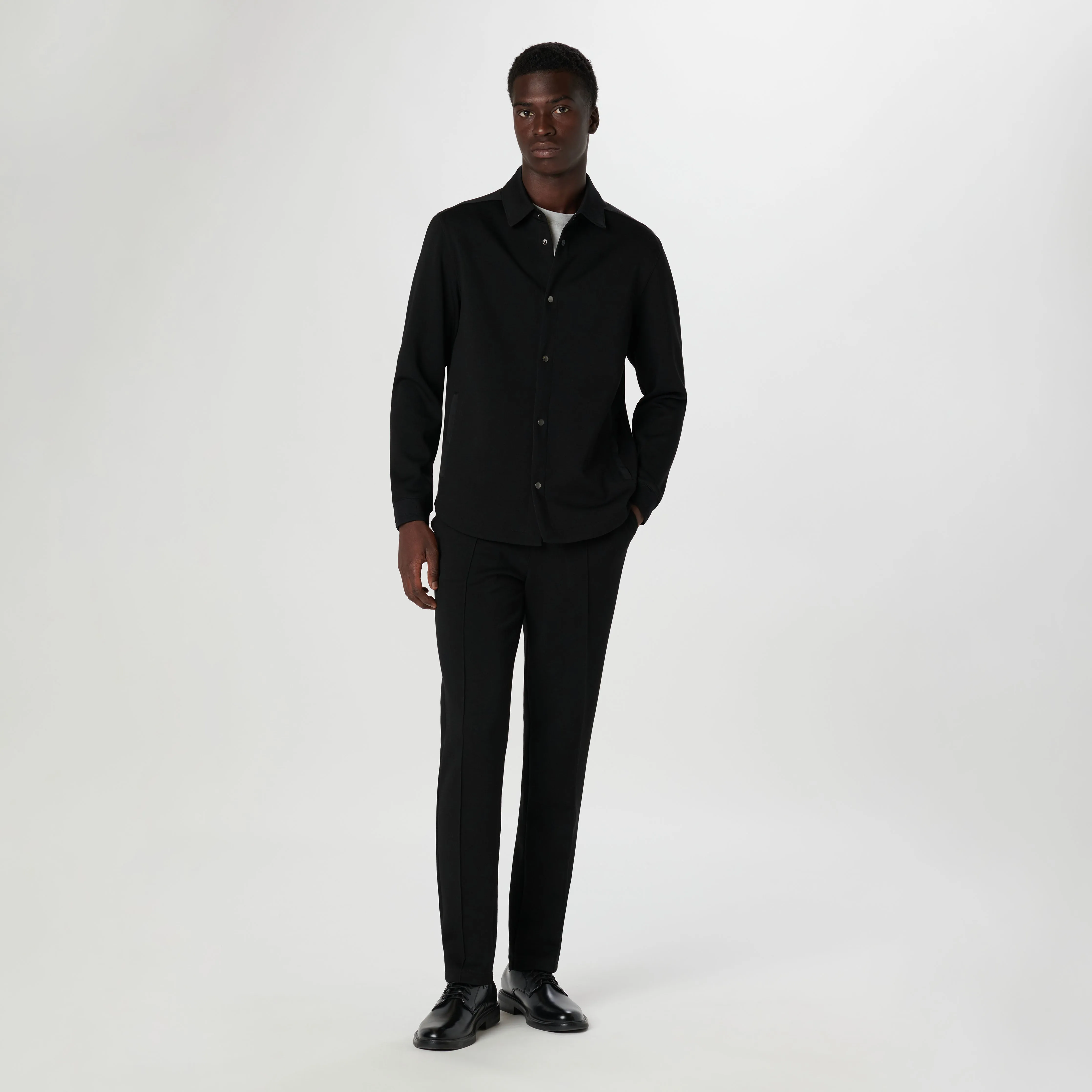 Soft Touch Performance Shirt Jacket sold by Bugatchi product image thumbnail 5