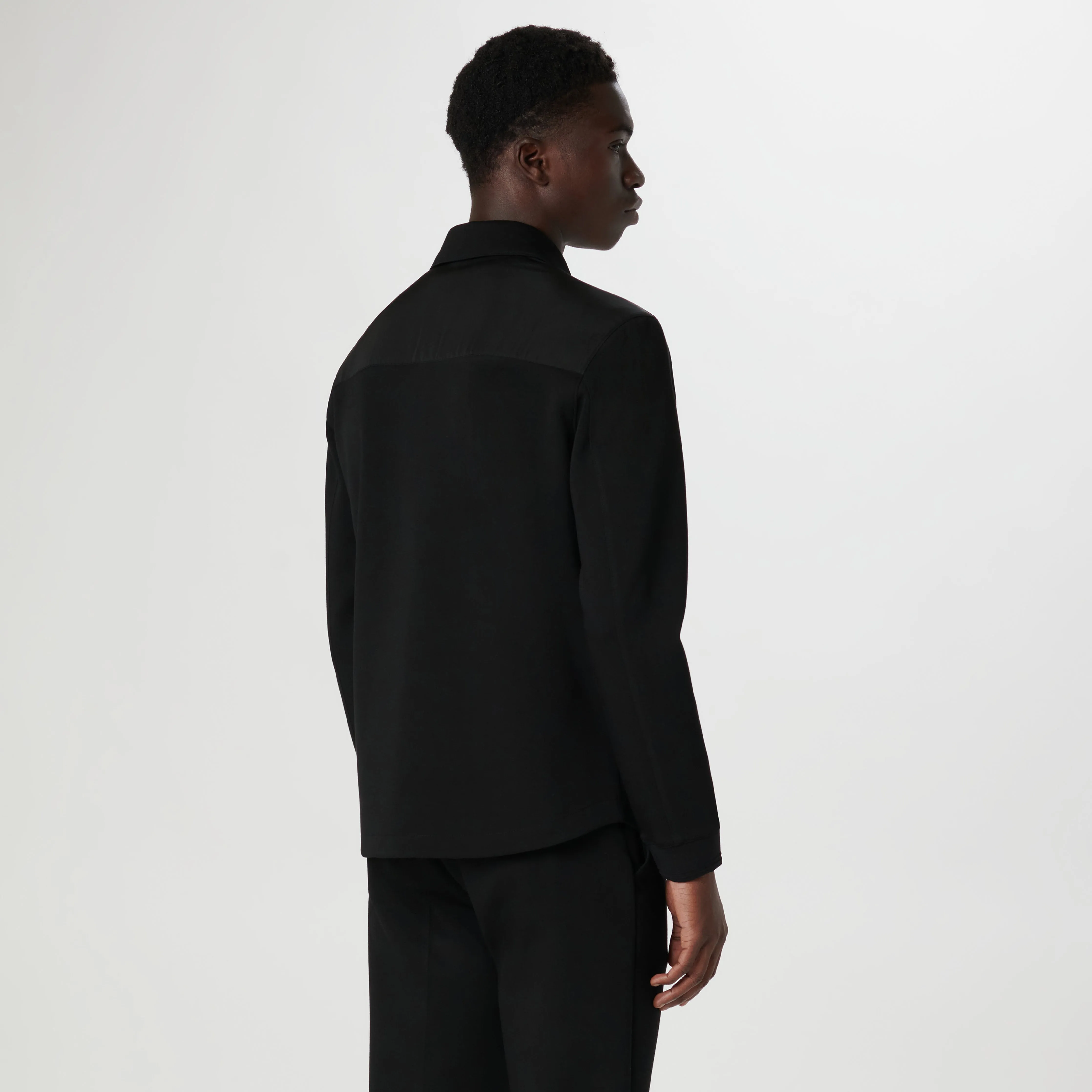 Soft Touch Performance Shirt Jacket sold by Bugatchi product image thumbnail 4