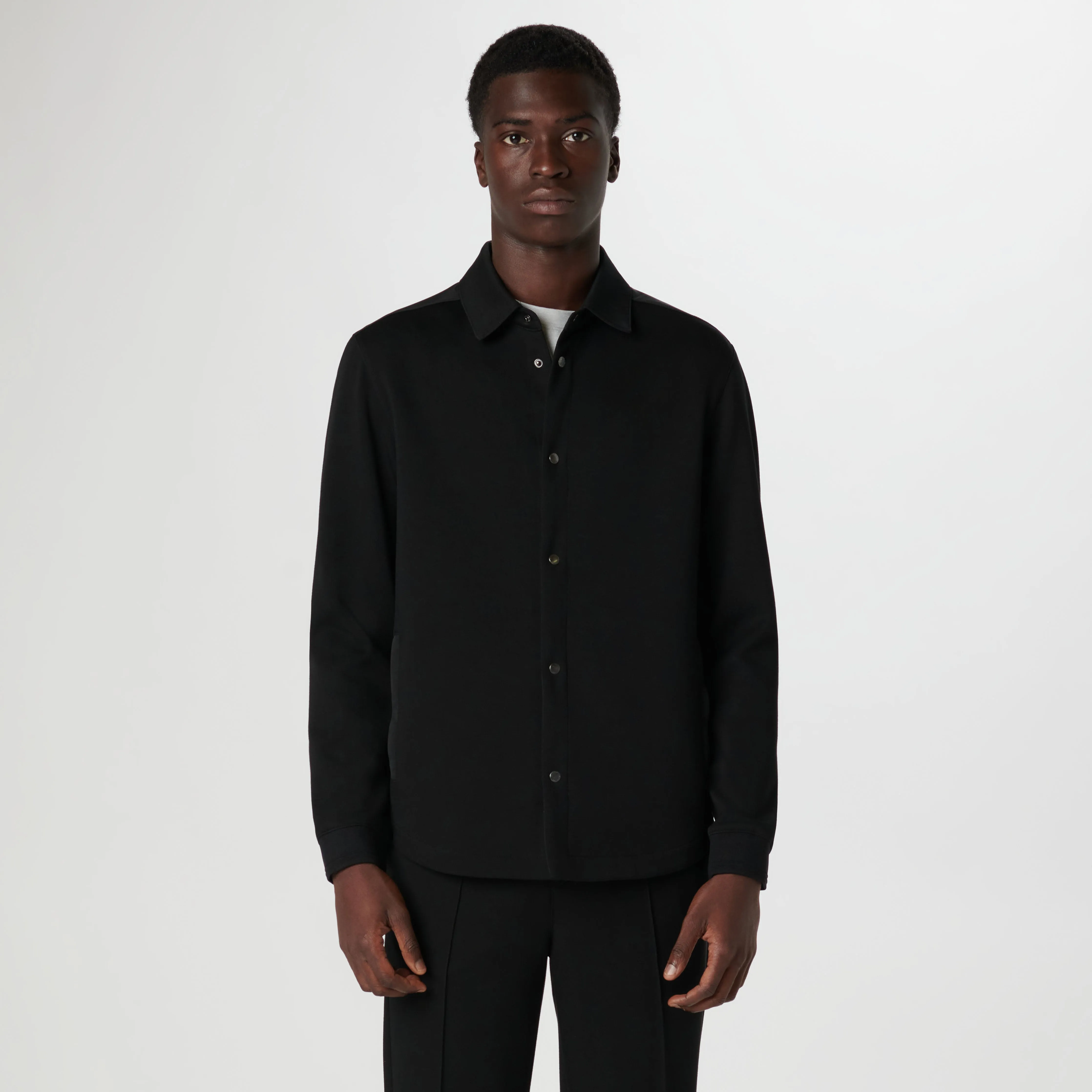 Soft Touch Performance Shirt Jacket sold by Bugatchi product image thumbnail 2