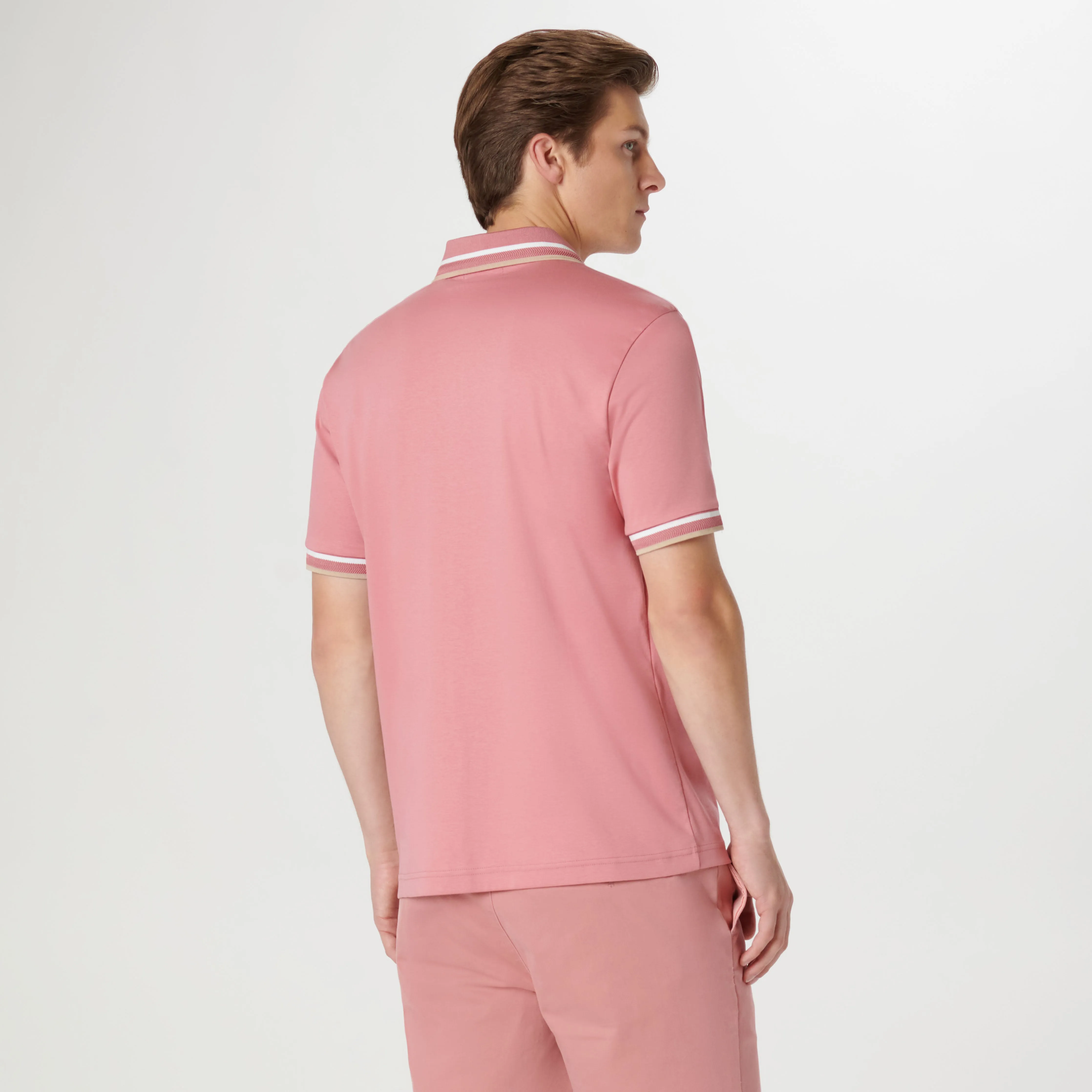 Tipped Solid Polo sold by Bugatchi product image thumbnail 5