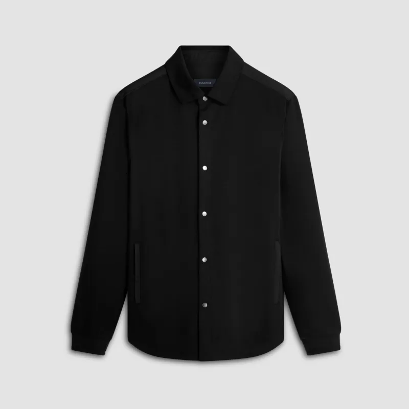 Soft Touch Performance Shirt Jacket sold by Bugatchi