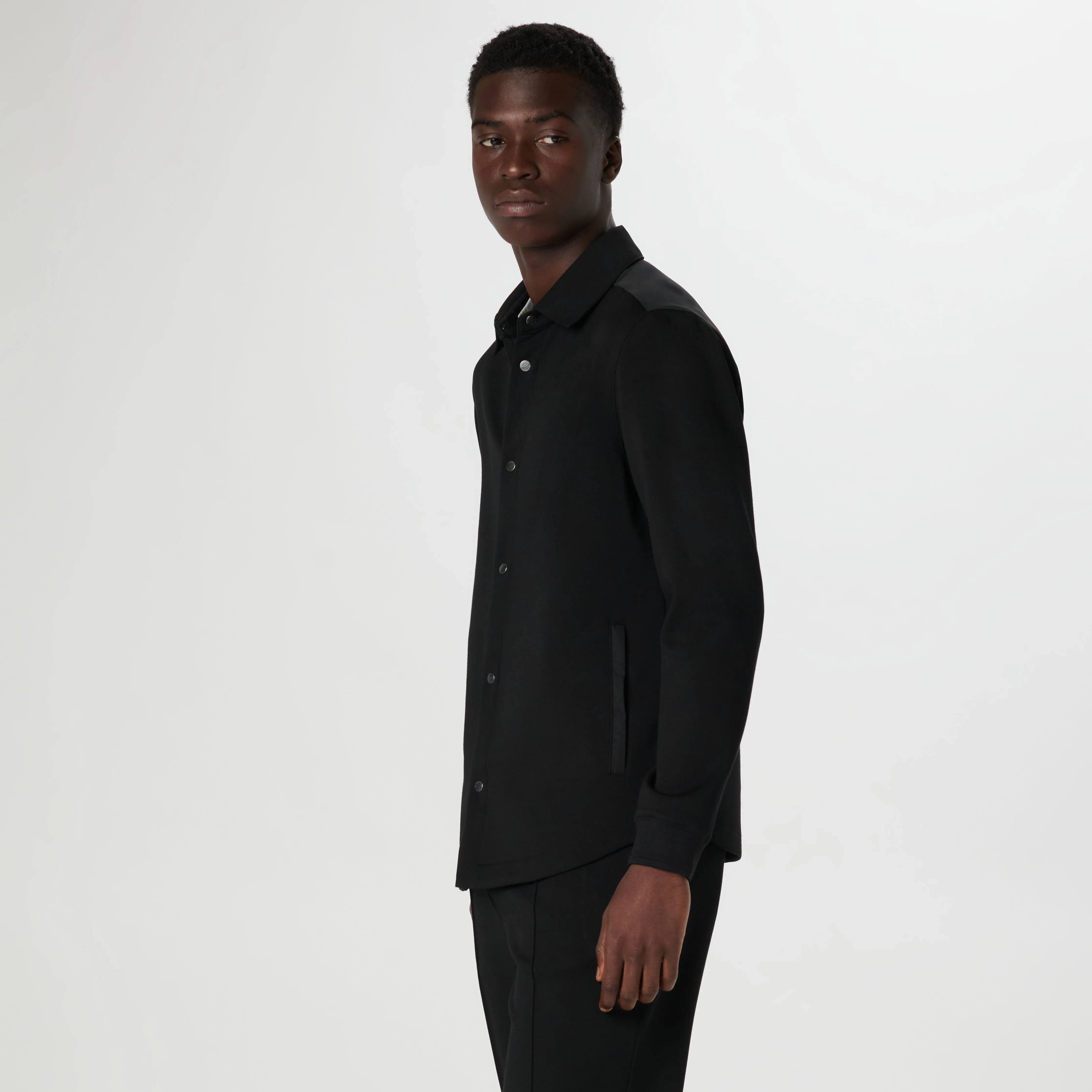 Soft Touch Performance Shirt Jacket sold by Bugatchi product image thumbnail 3