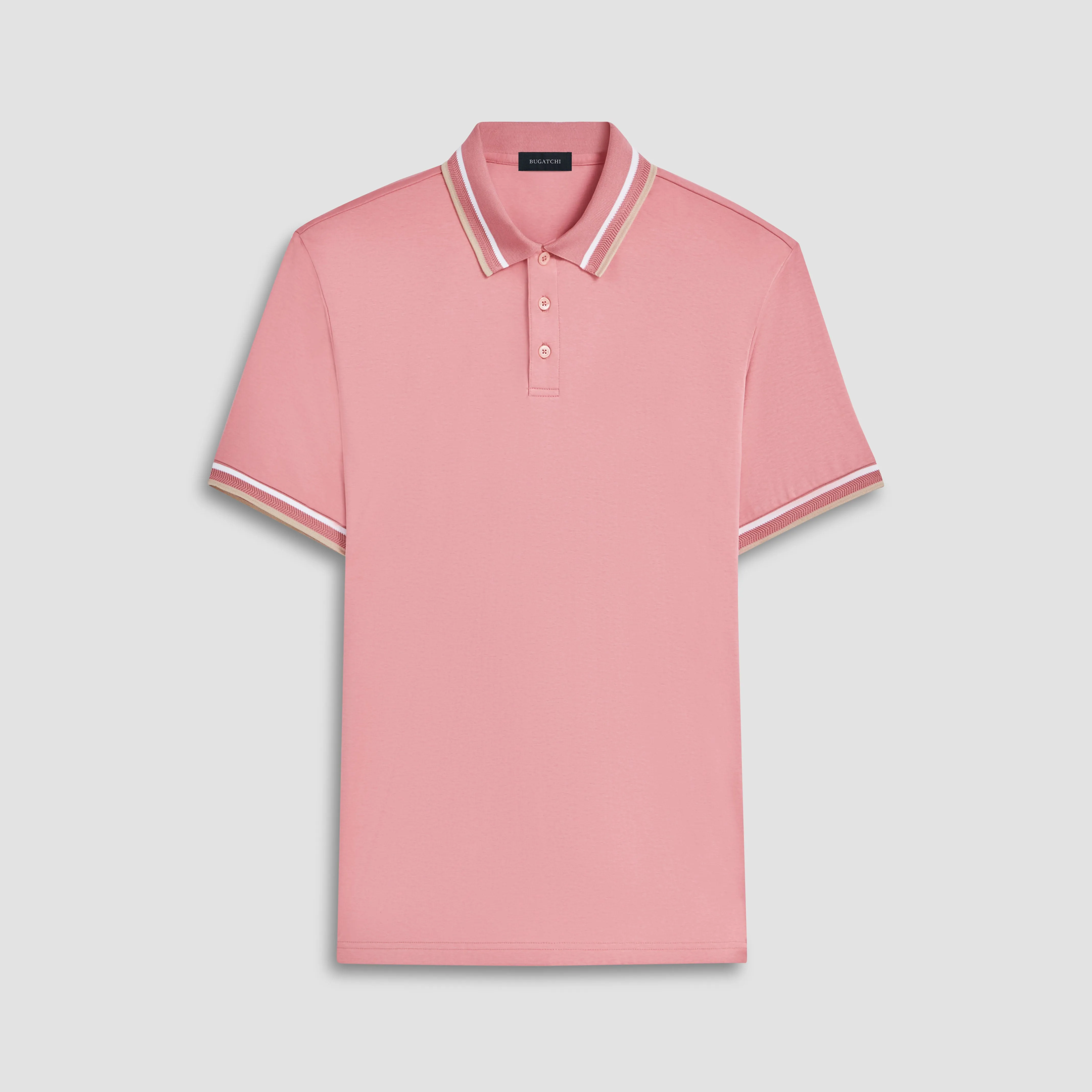 Tipped Solid Polo sold by Bugatchi product image thumbnail 2