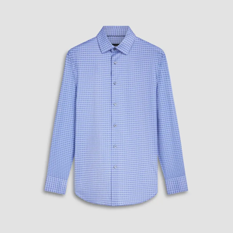 James Mini Check OoohCotton Shirt sold by Bugatchi